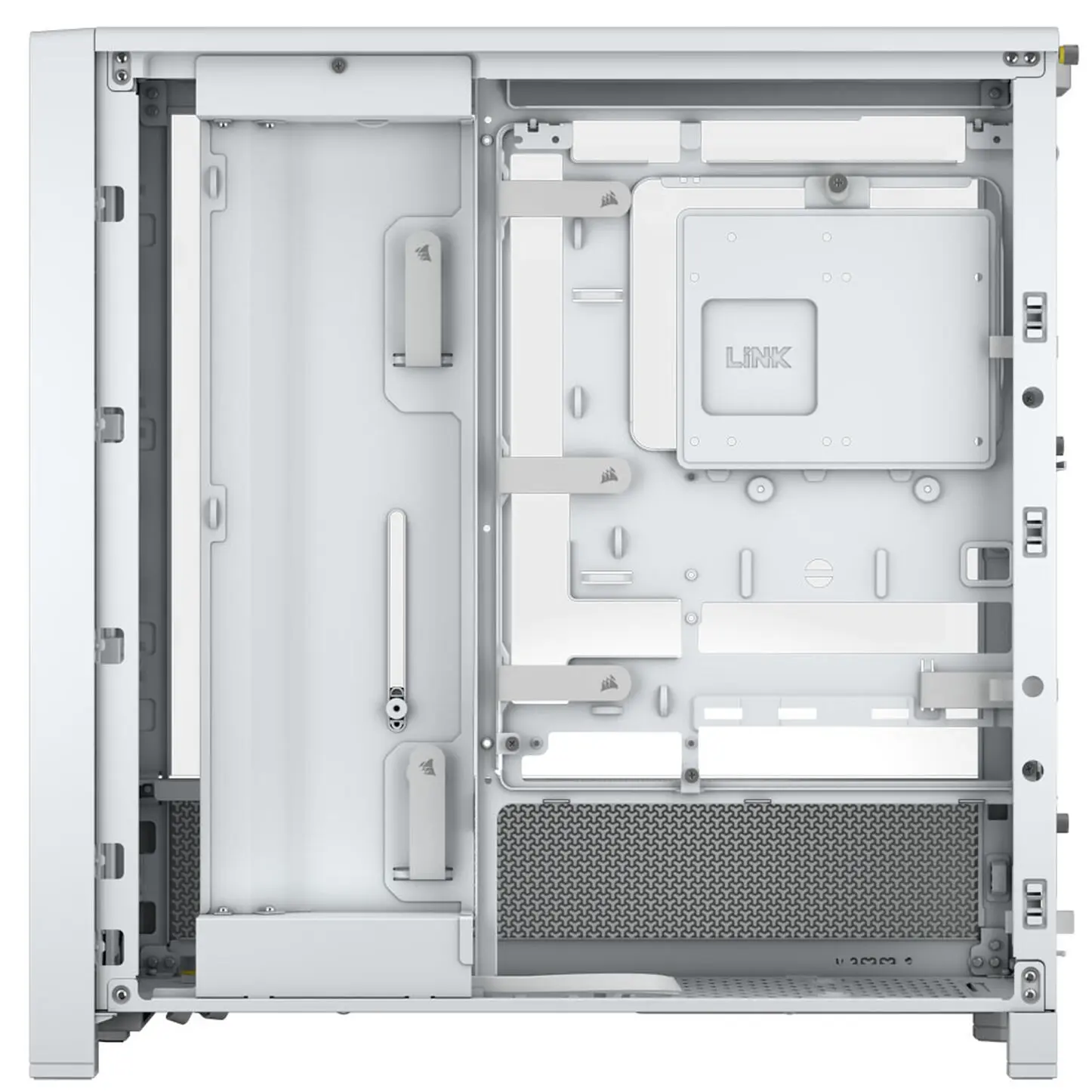 Corsair FRAME 4000D Tempered Glass, Mid-Tower - Bianco - immagine 3