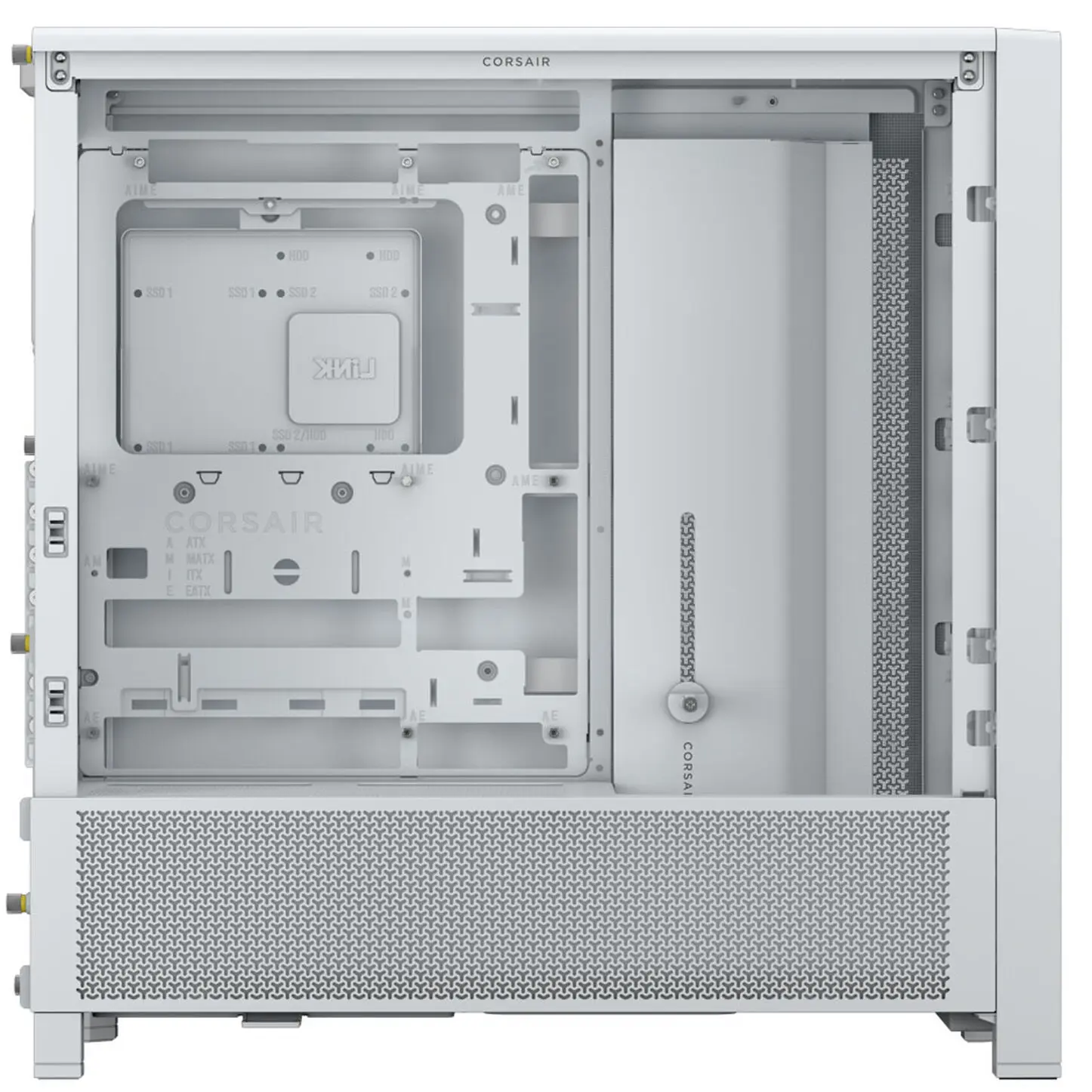 Corsair FRAME 4000D Tempered Glass, Mid-Tower - Bianco - immagine 4