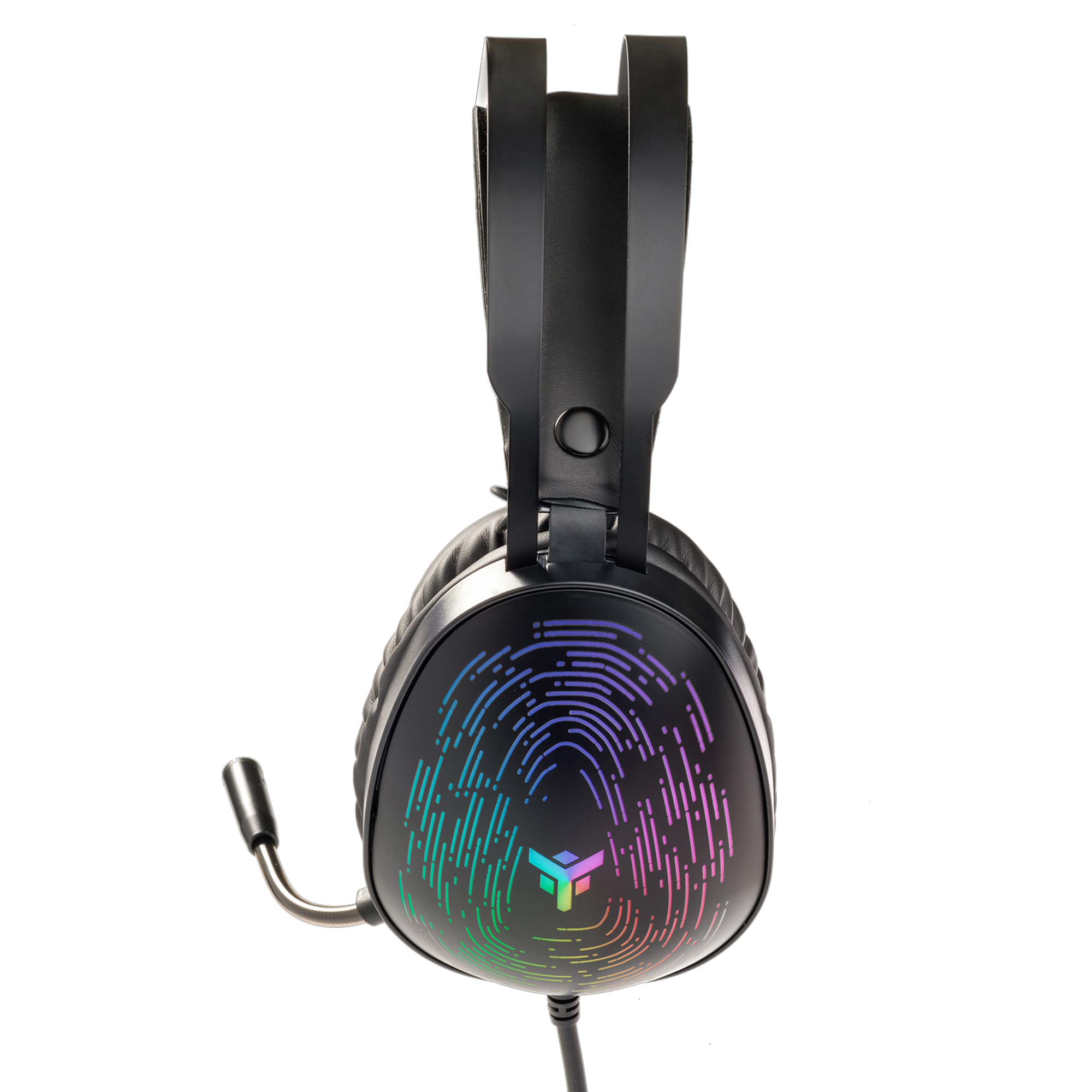 iTek H420 Gaming Headset, Virtual 7.1, Sette Colori LED - Nero - immagine 3