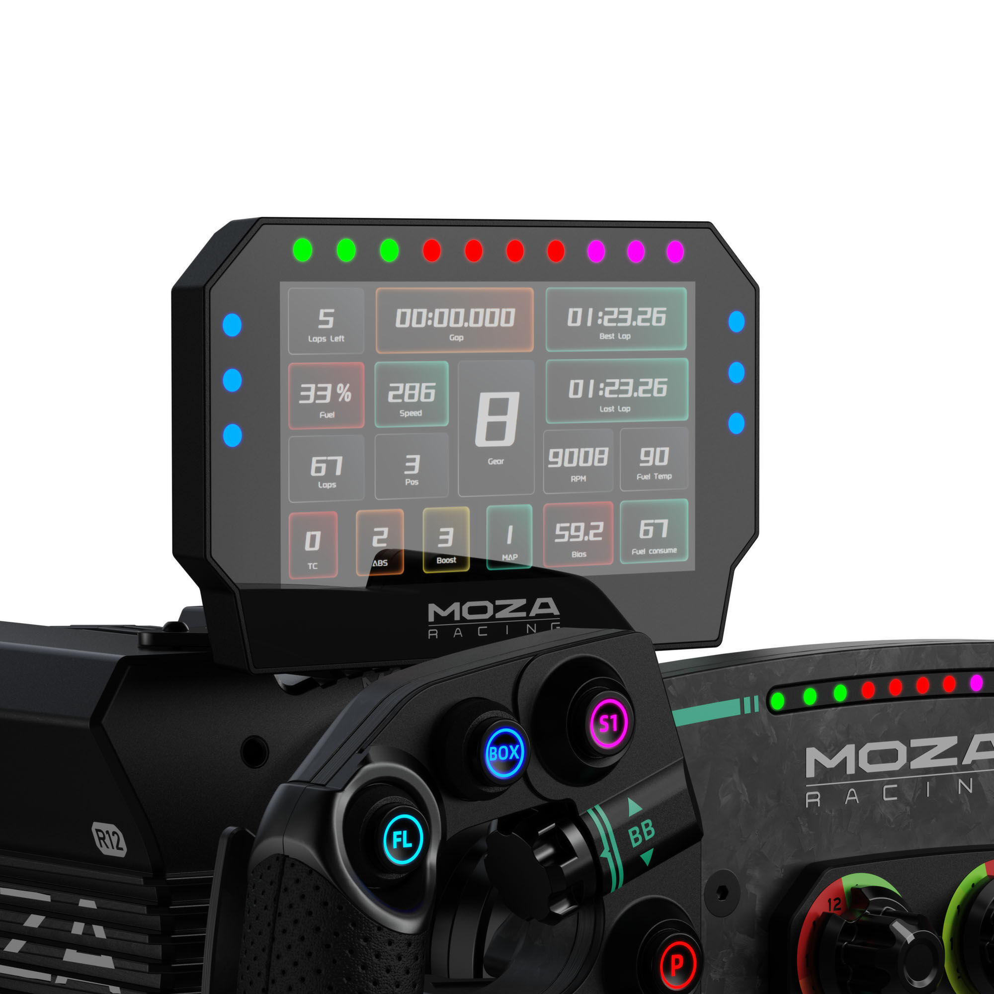 MOZA CM2 Racing Dash - Nero - immagine 4