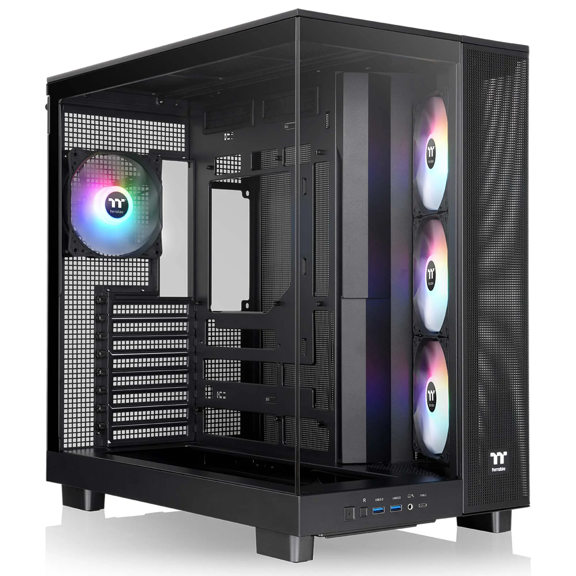 Thermaltake View 380 XL TG ARGB, Vetro Temperato - Nero
