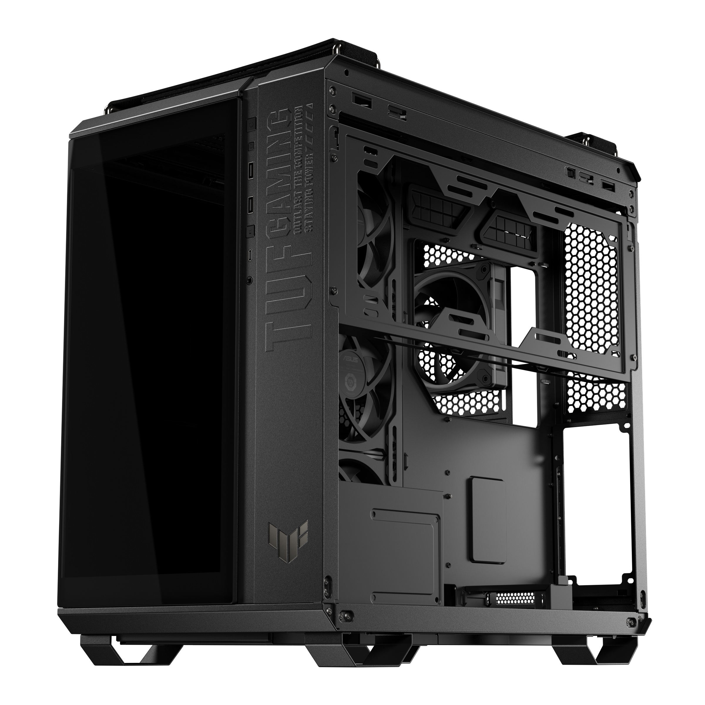 Asus TUF Gaming GT502 Horizon ARGB, Vetro Temperato - Nero - immagine 3