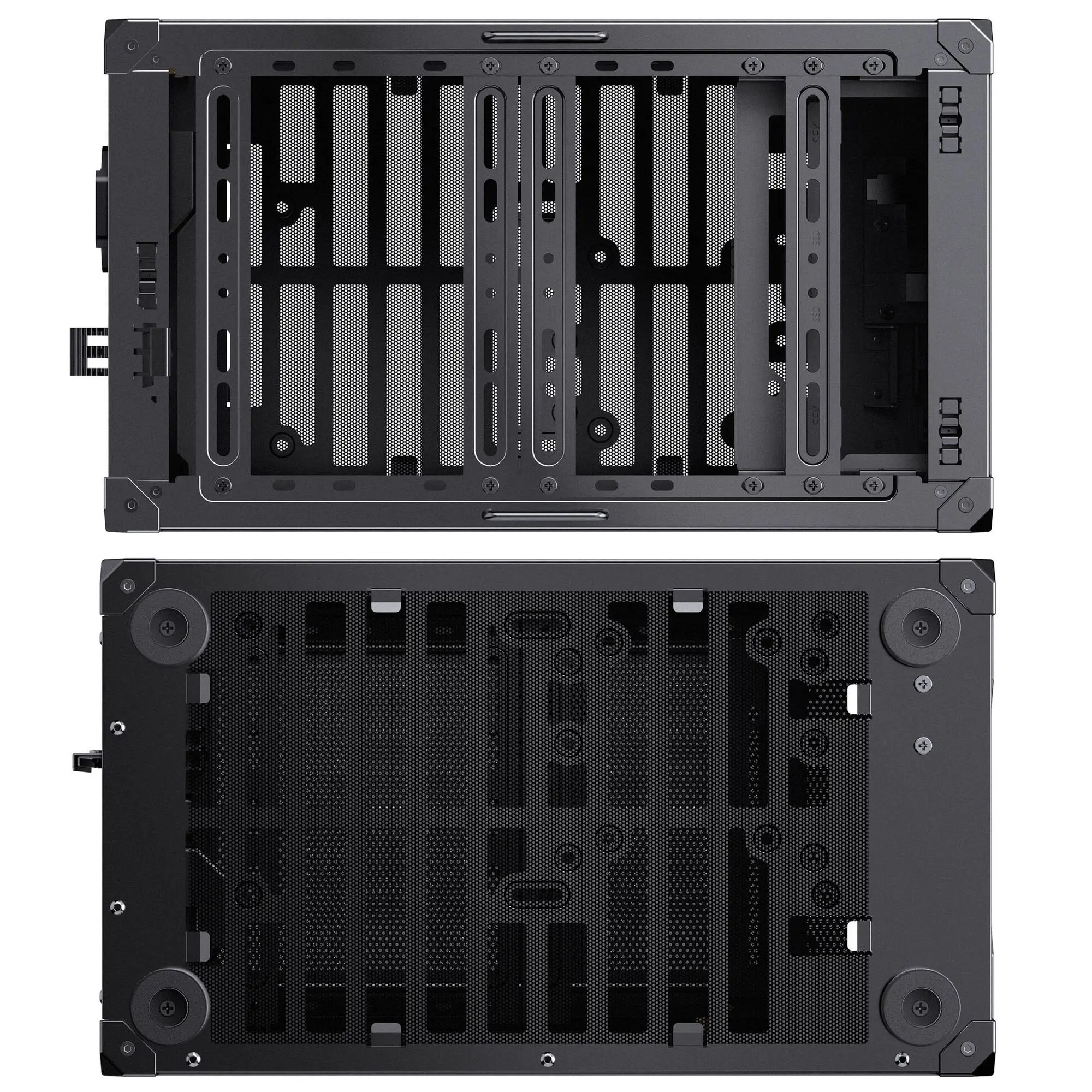 Jonsbo C6 Max, Micro-ATX, Alluminio - Nero - immagine 4
