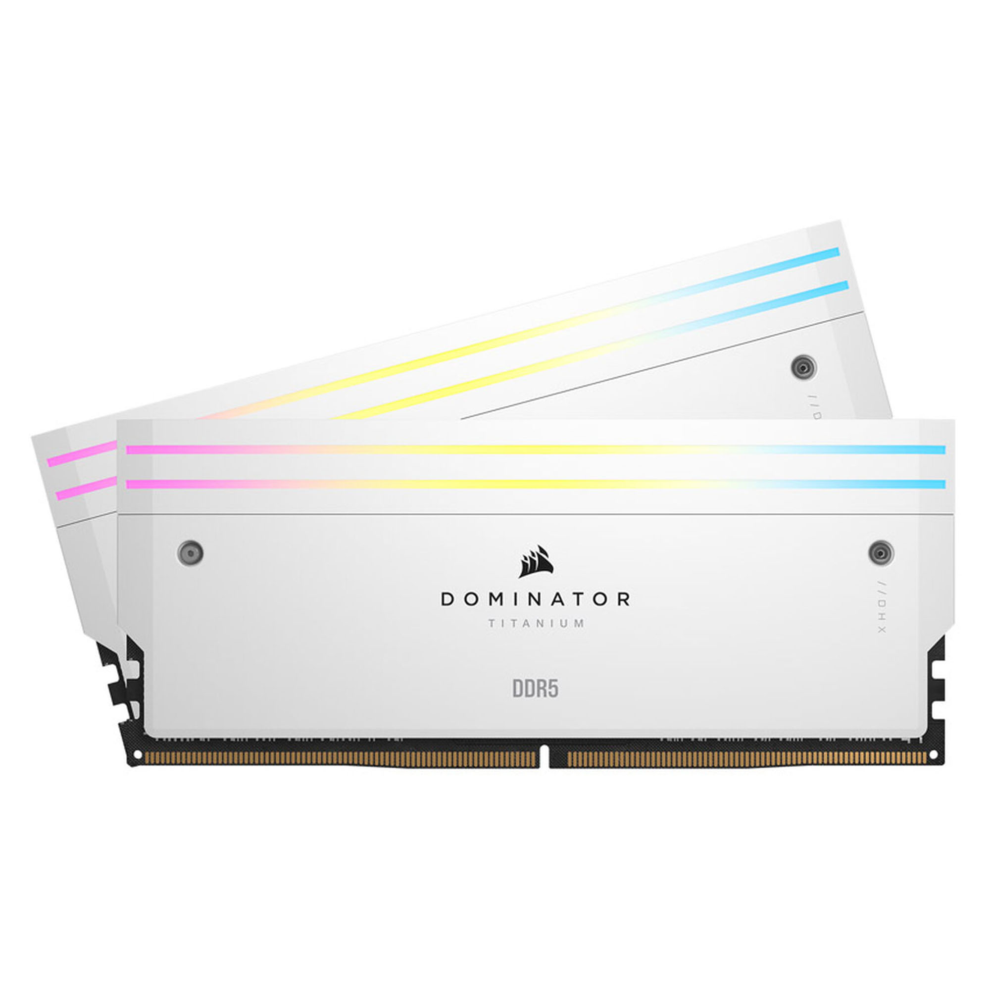 Corsair Dominator Titanium RGB DDR5 6000MHz C30, Bianco - 64GB (2x32GB) AMD EXPO - immagine 2