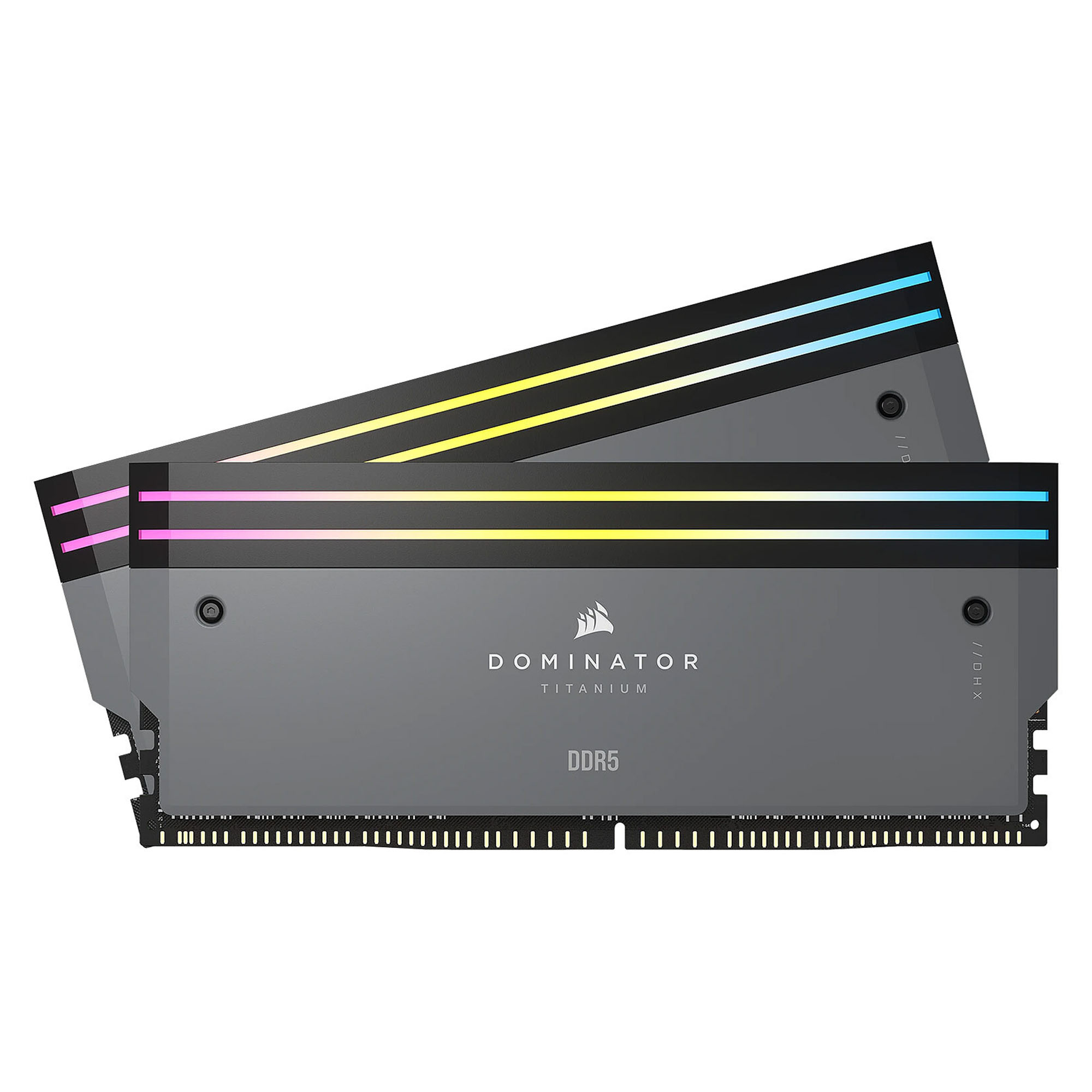 Corsair Dominator Titanium RGB DDR5 6000MHz C30, Grigio - 96GB (2x48GB) AMD EXPO - immagine 2