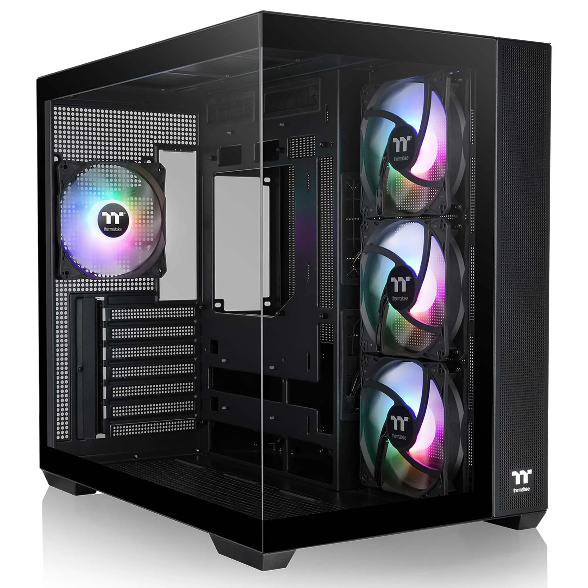 Thermaltake View 380 TG ARGB, Vetro Temperato - Nero