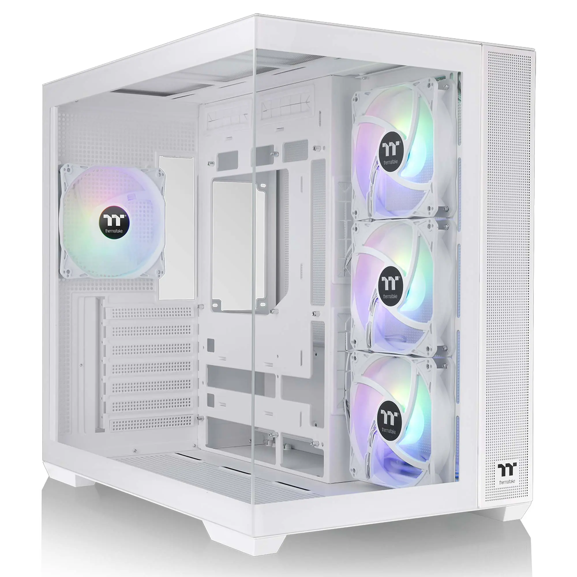 Thermaltake View 380 TG ARGB, Vetro Temperato - Bianco