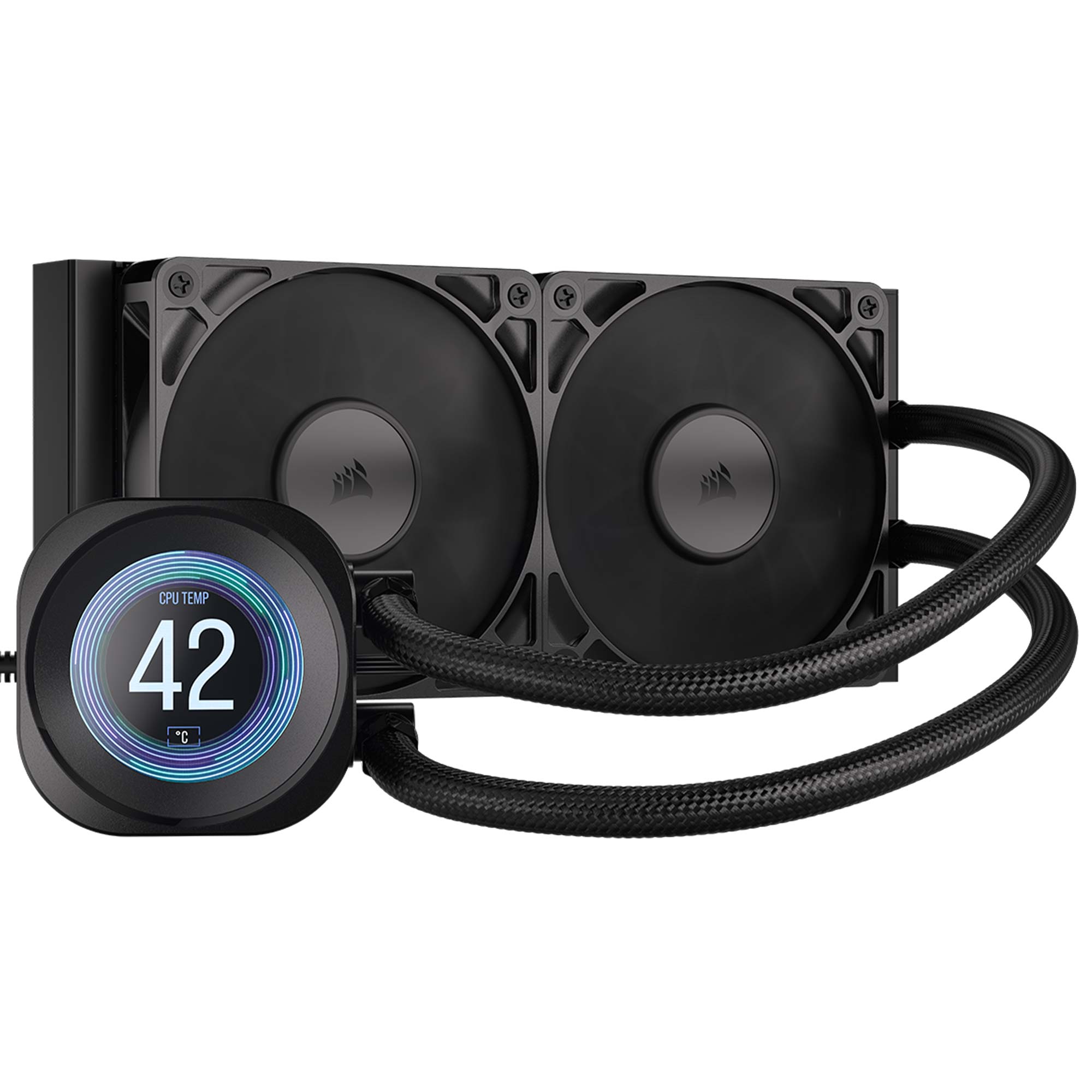 Corsair NAUTILUS 240 LCD, AIO Liquid CPU Cooler - 240 mm, Nero