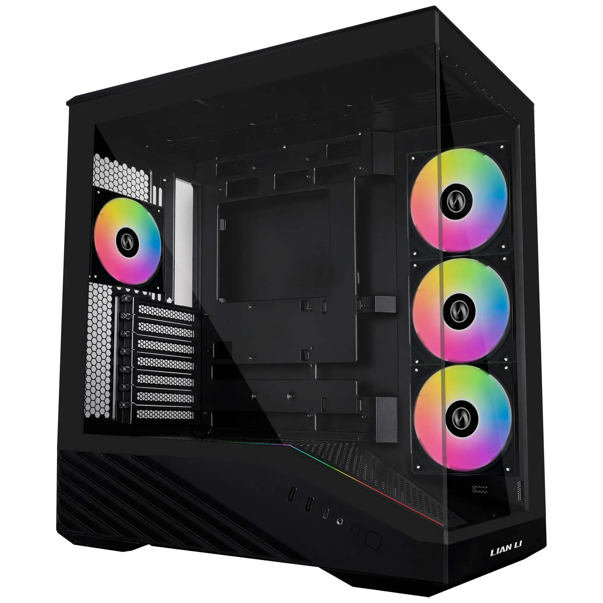 Lian Li Vector V100, Mid Tower, RGB, Vetro Temperato - Nero