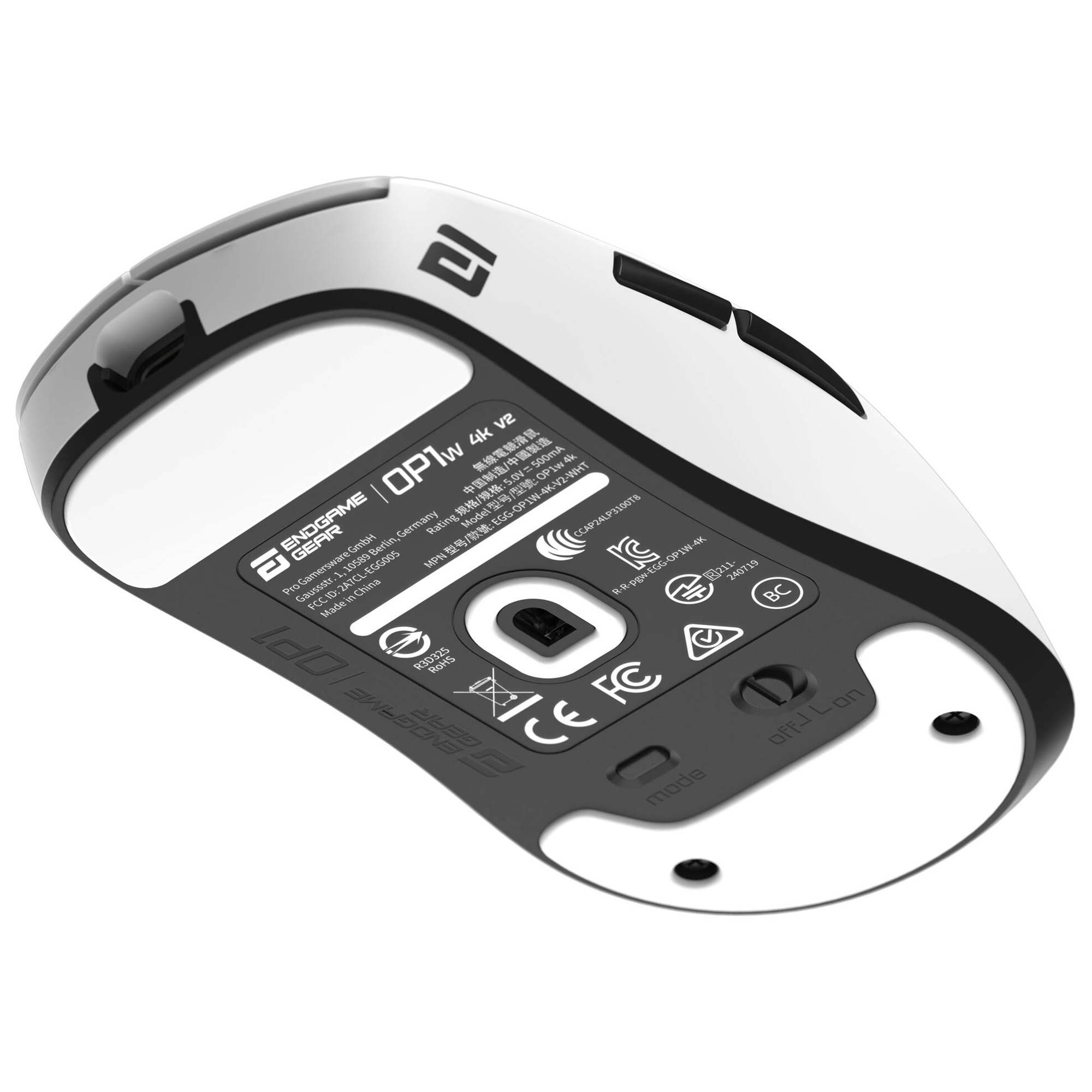 Endgame Gear OP1 4k V2 Wireless Gaming Mouse - Bianco - immagine 3