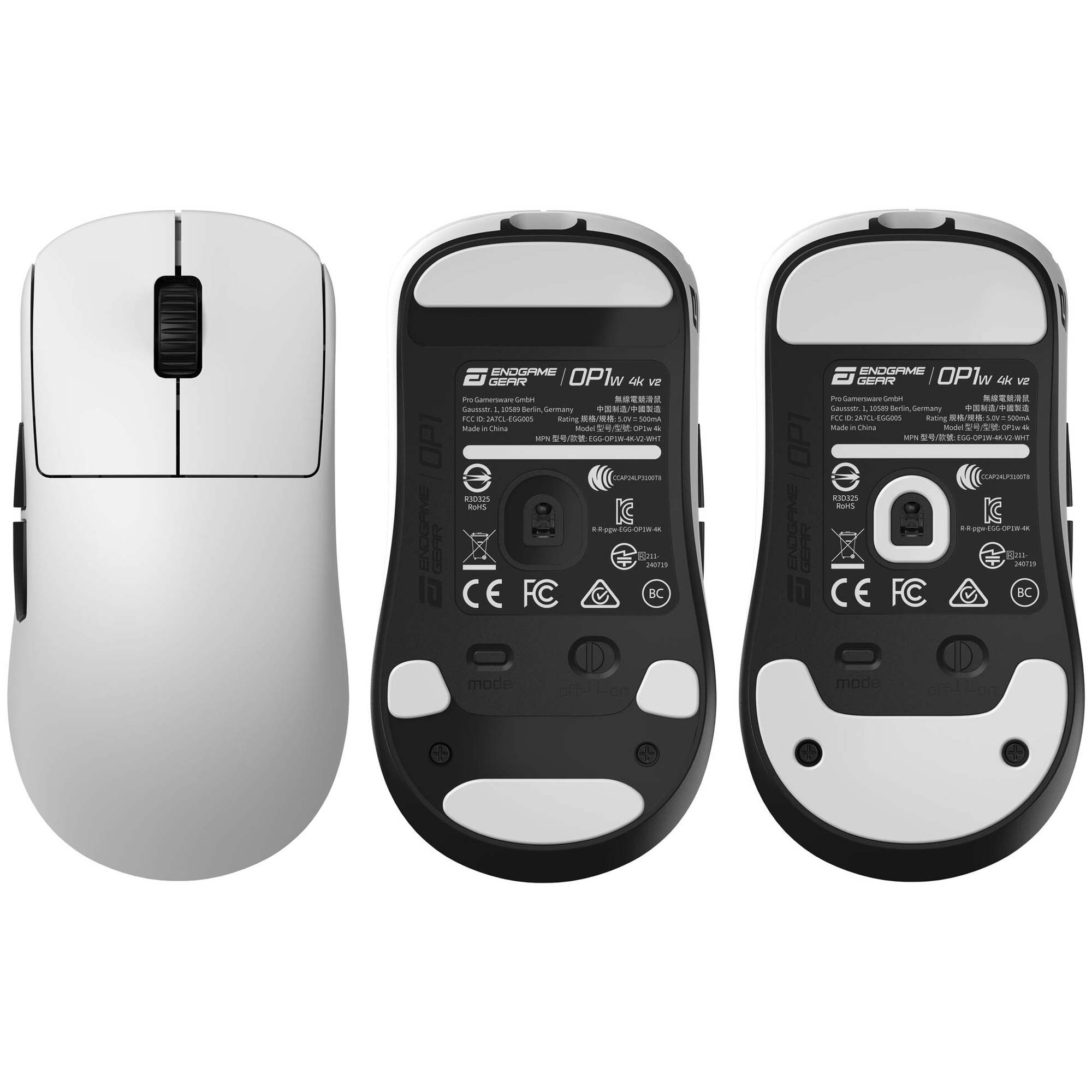 Endgame Gear OP1 4k V2 Wireless Gaming Mouse - Bianco - immagine 5