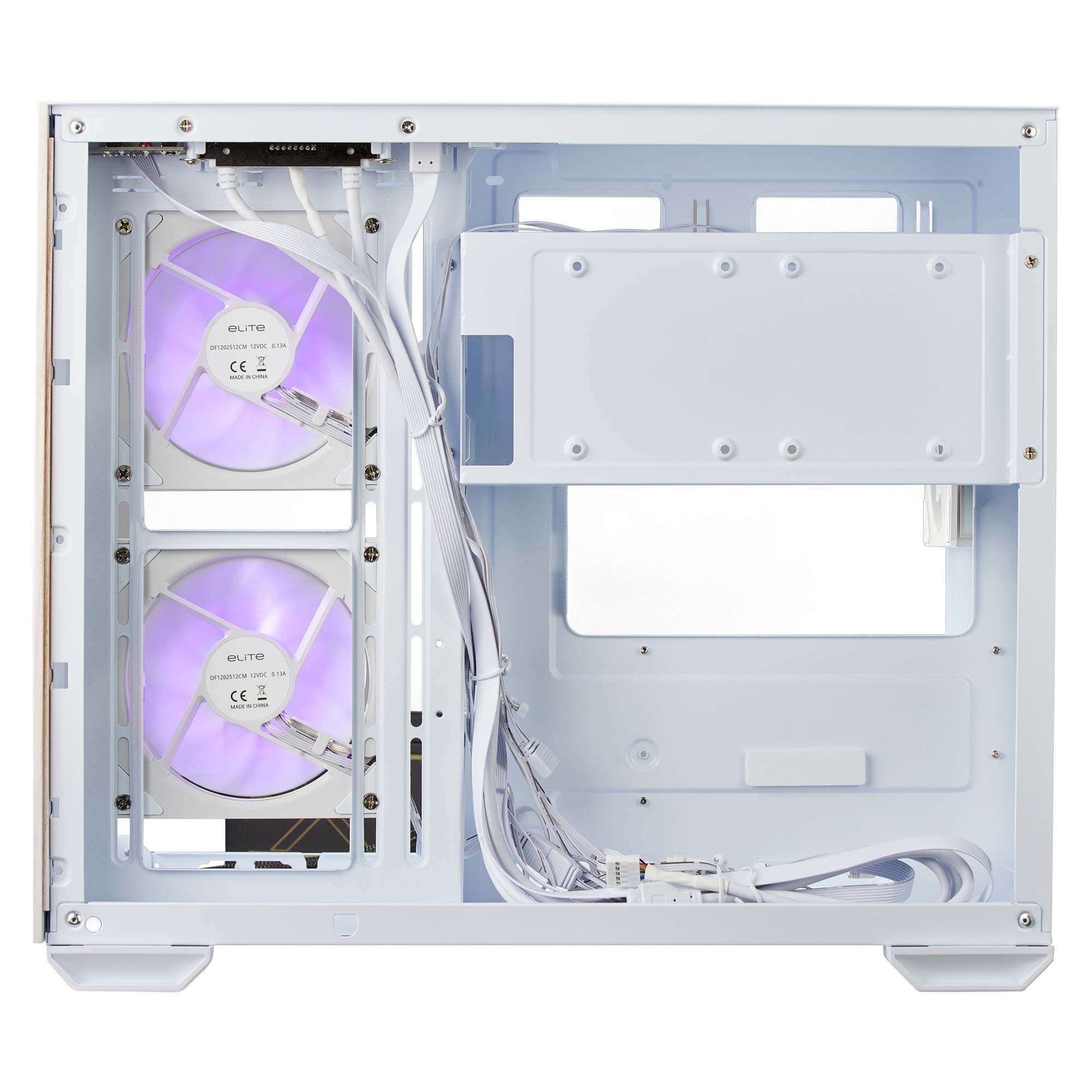 Cooler Master Elite 481 Wood - Bianco - immagine 5