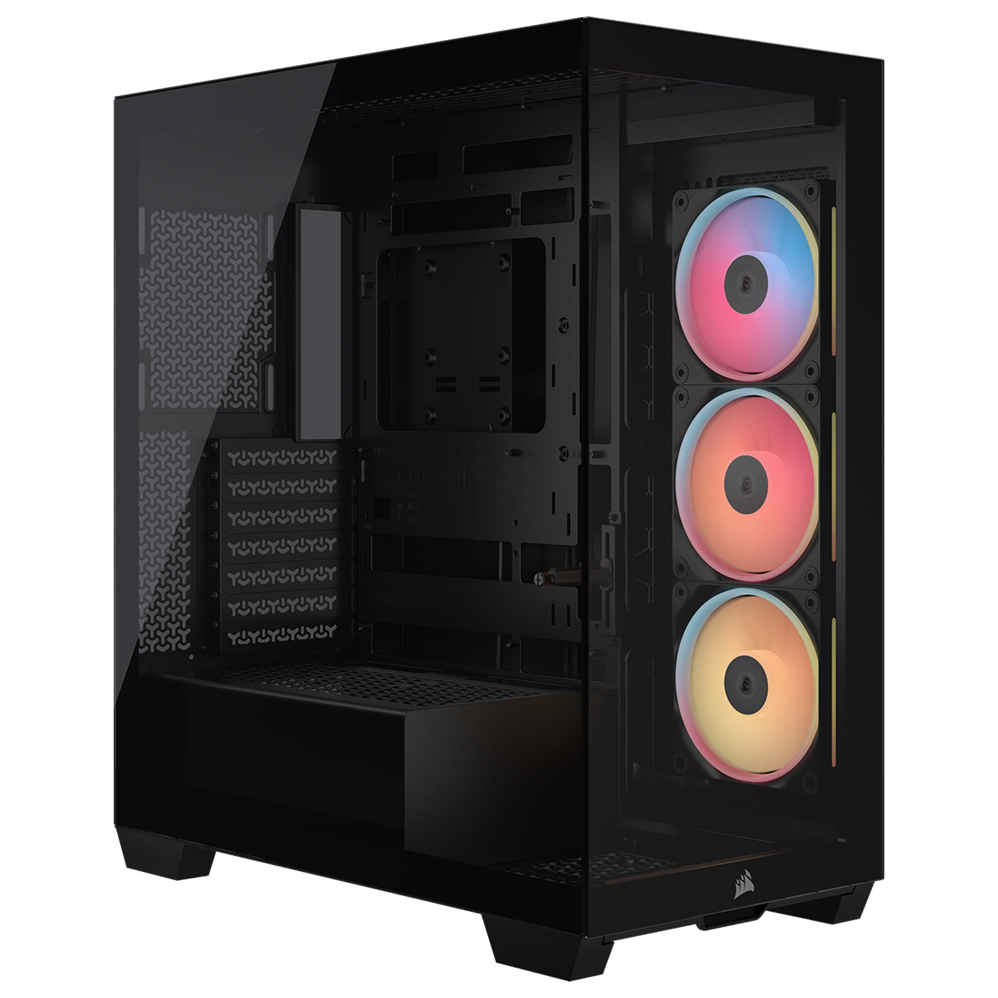 Corsair 3500X LX-R RGB iCUE Link, Vetro Temperato - Nero