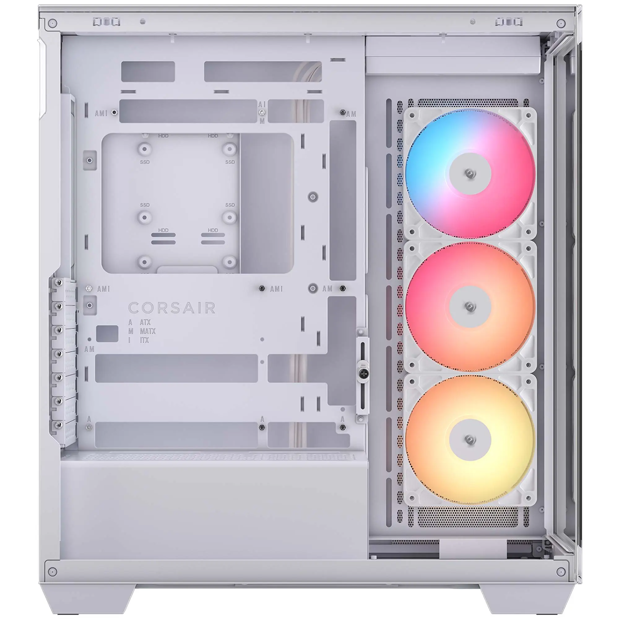 Corsair 3500X RS-R ARGB, Vetro Temperato - Bianco - immagine 3