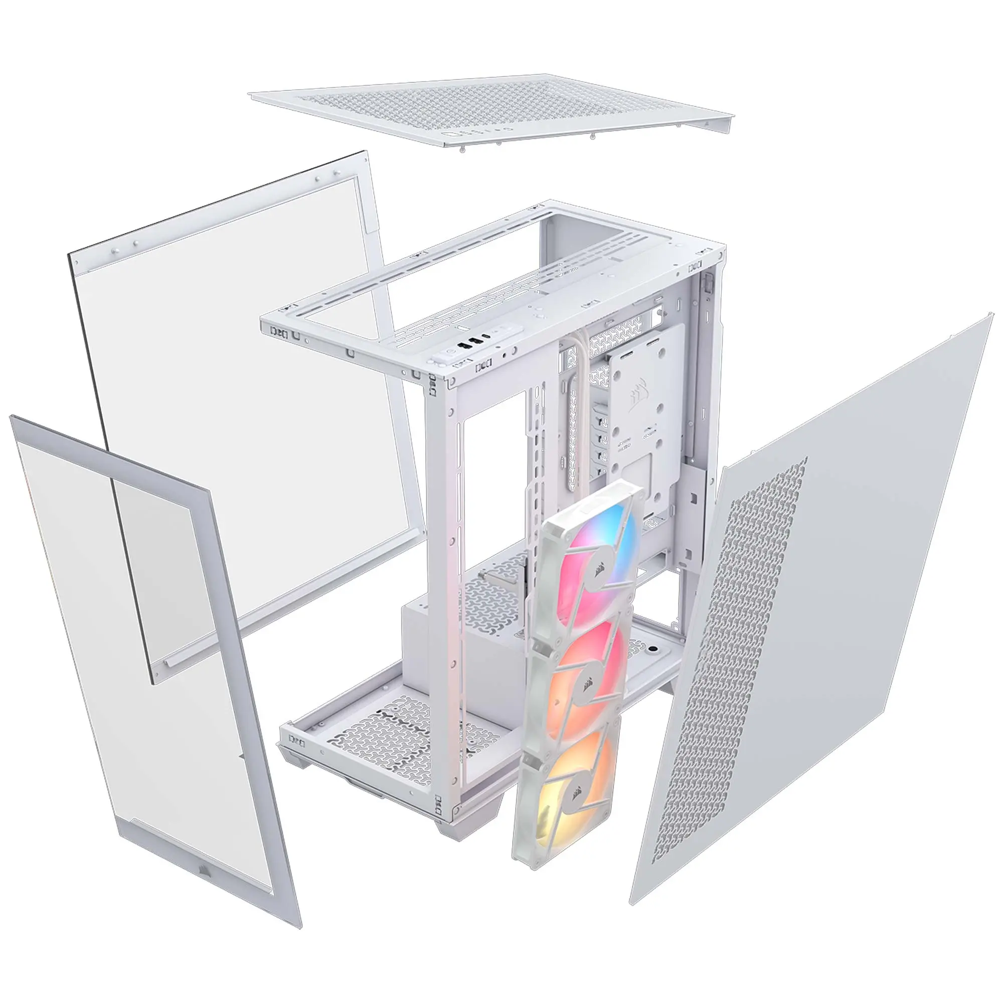 Corsair 3500X RS-R ARGB, Vetro Temperato - Bianco - immagine 6
