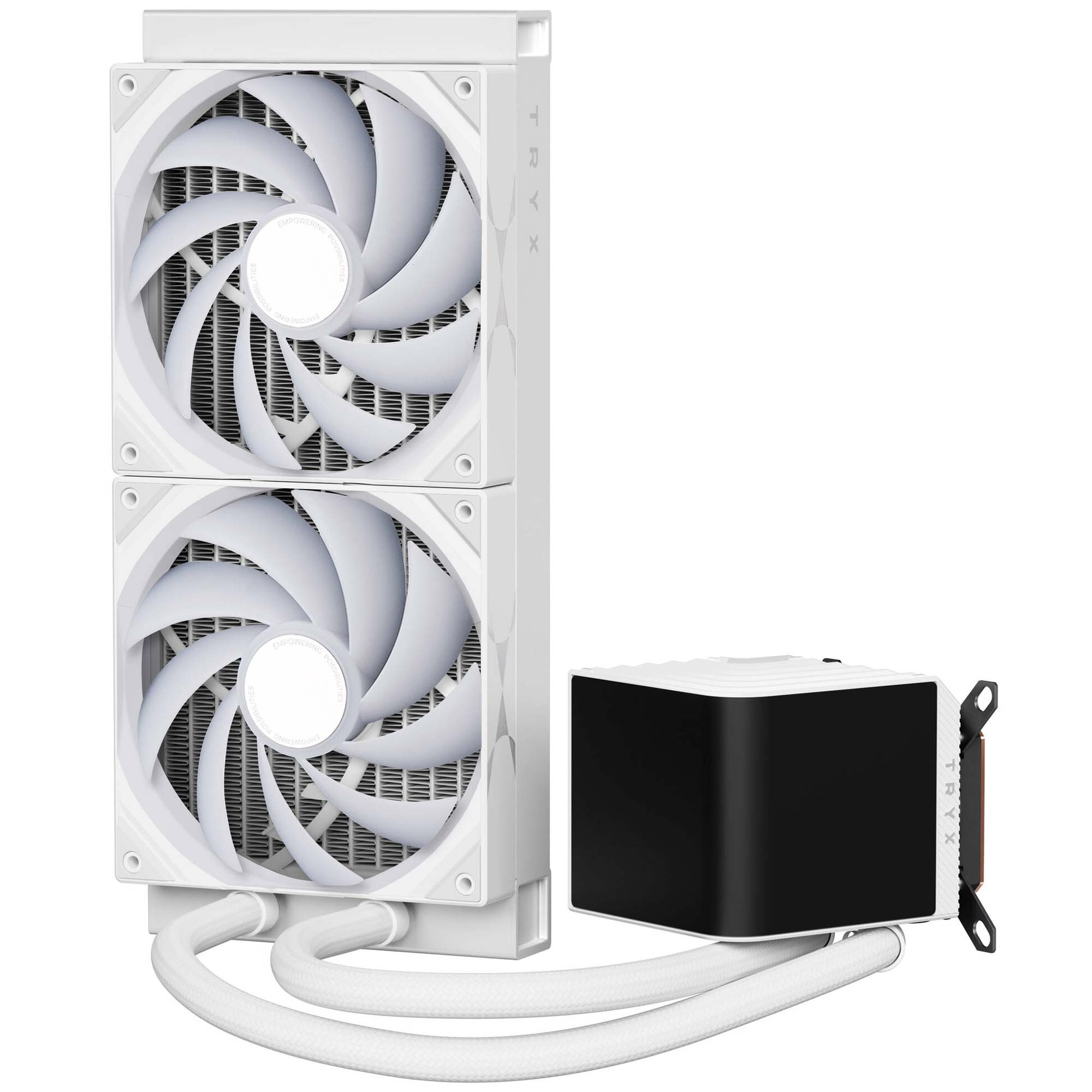 TRYX PANORAMA ARGB 280 Sistema AIO, Display 3D AMOLED - 280 mm, Bianco - immagine 4