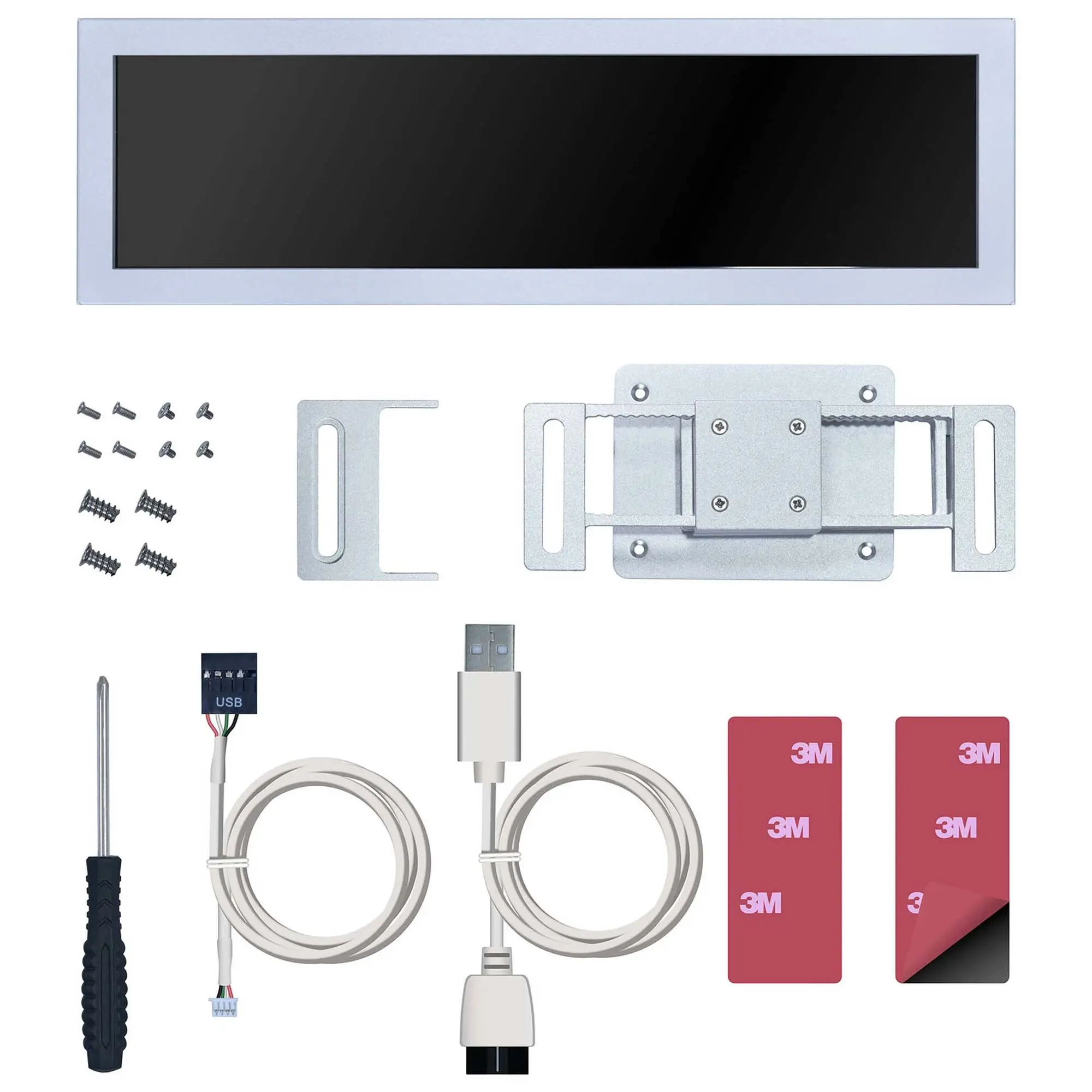 Lian Li 8.8" Monitor Universale - Bianco - immagine 6