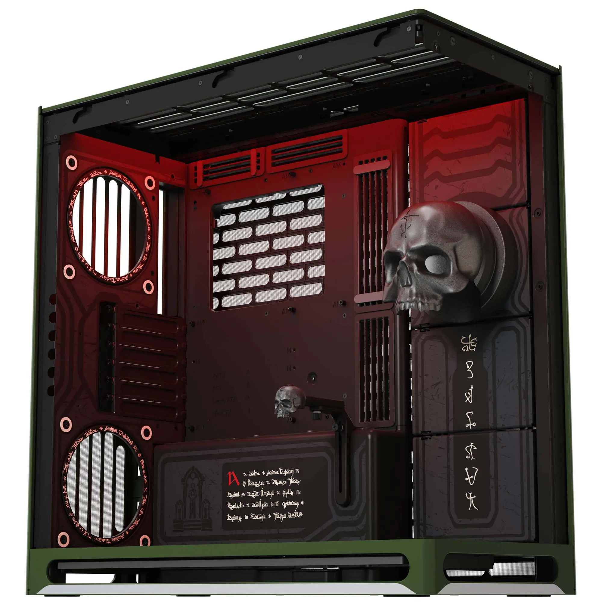 HAVN HS 420 DOOM The Dark Ages Limited Edition, E-ATX, Tempered Glass - immagine 2