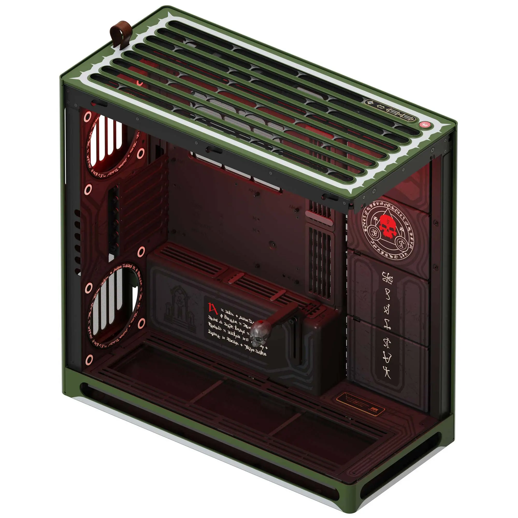 HAVN HS 420 DOOM The Dark Ages Limited Edition, E-ATX, Tempered Glass - immagine 3