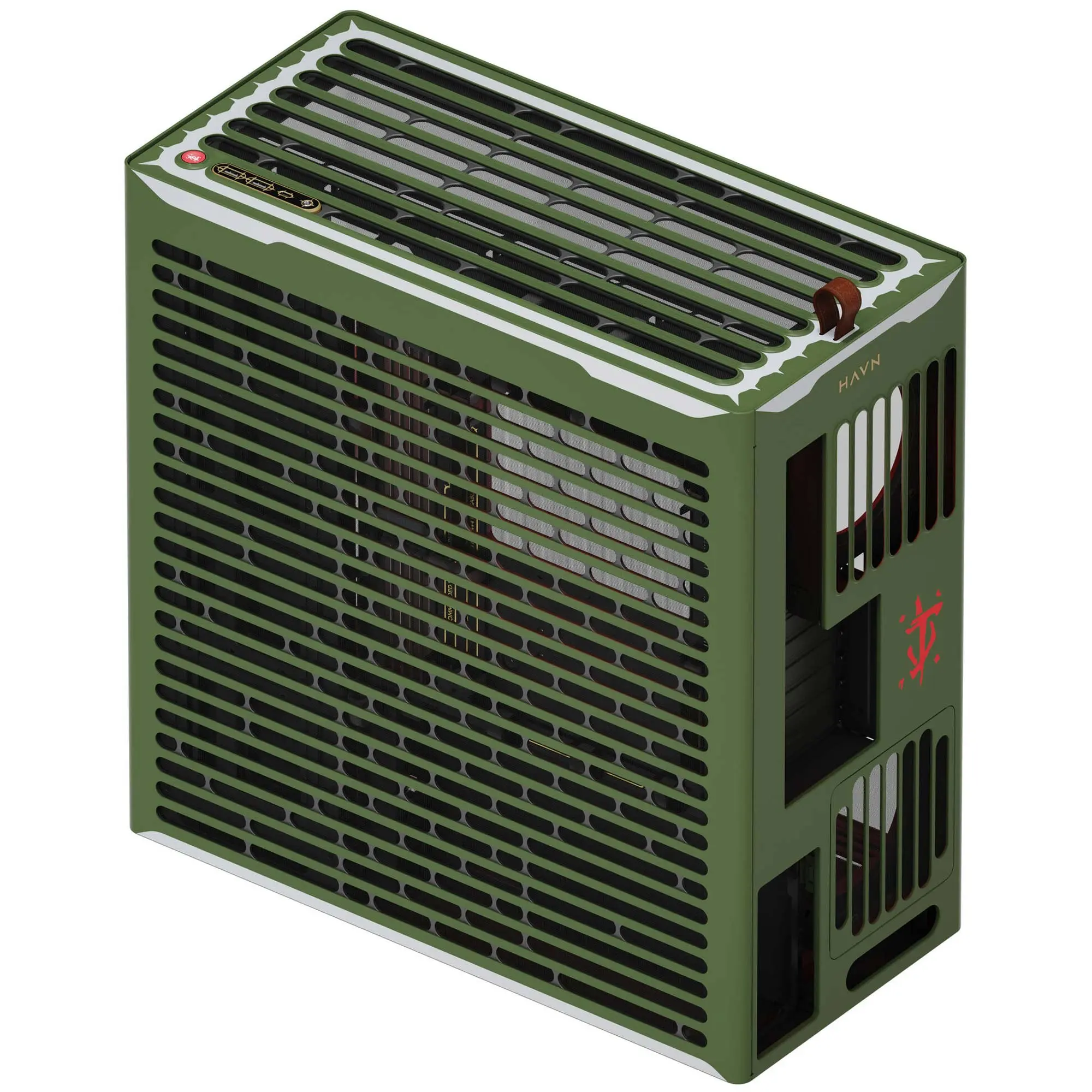 HAVN HS 420 DOOM The Dark Ages Limited Edition, E-ATX, Tempered Glass - immagine 4