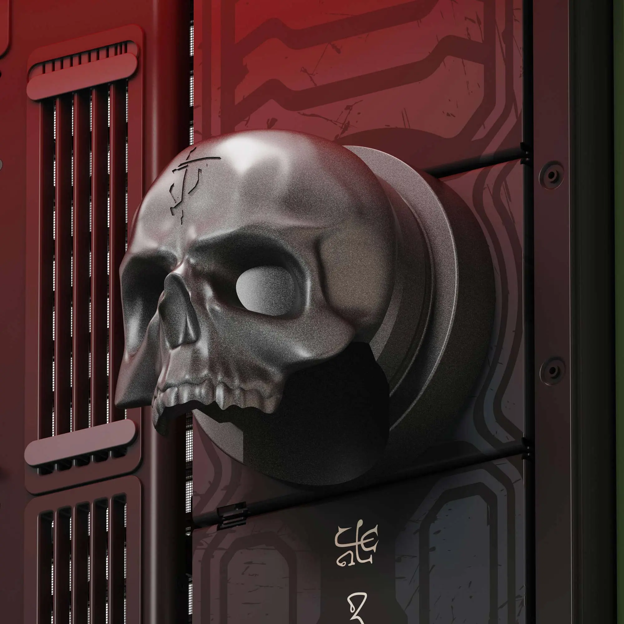 HAVN HS 420 DOOM The Dark Ages Limited Edition, E-ATX, Tempered Glass - immagine 6