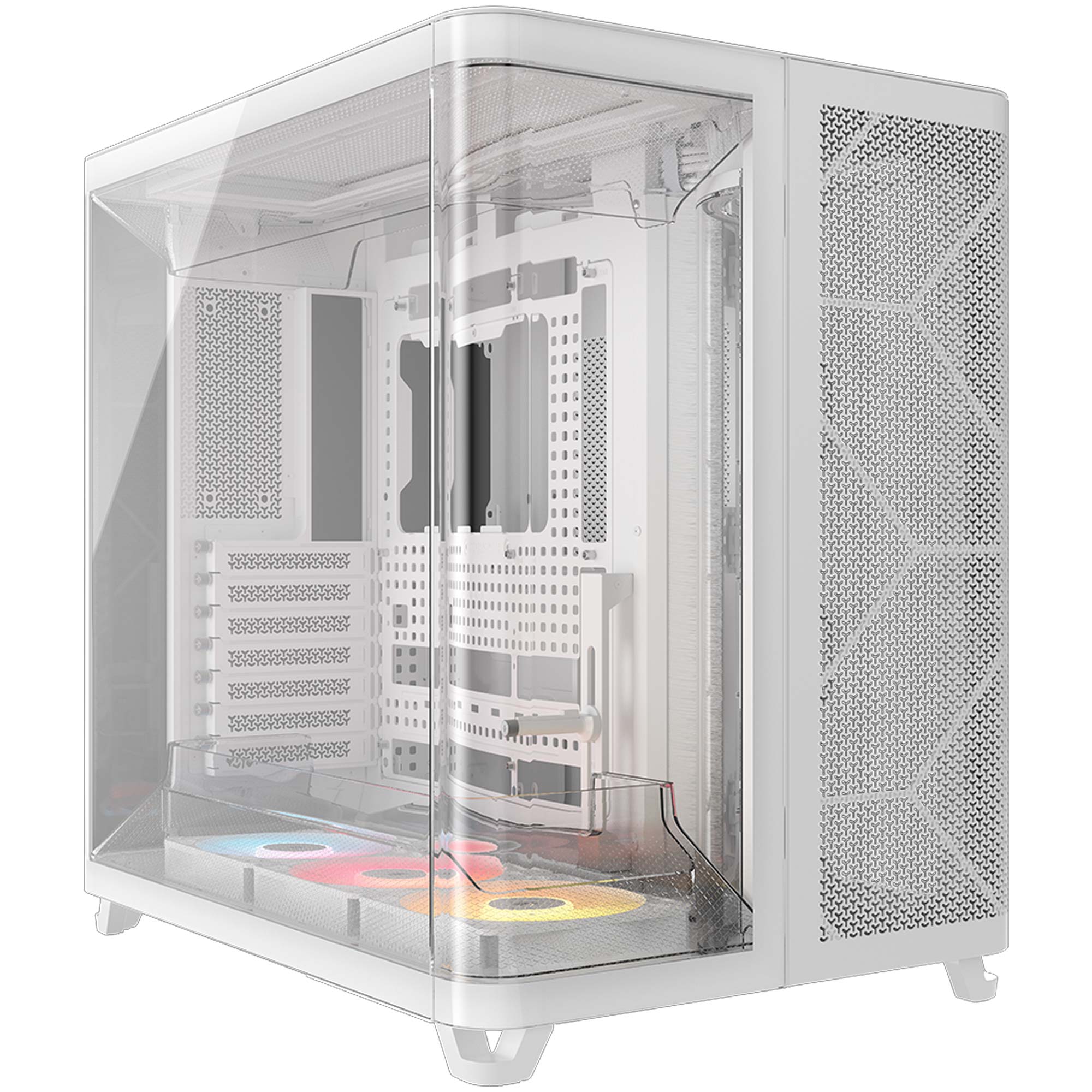 Corsair AIR 5400 RS-R ARGB Tempered Glass, Tripla Camera, Mid-Tower - Bianco