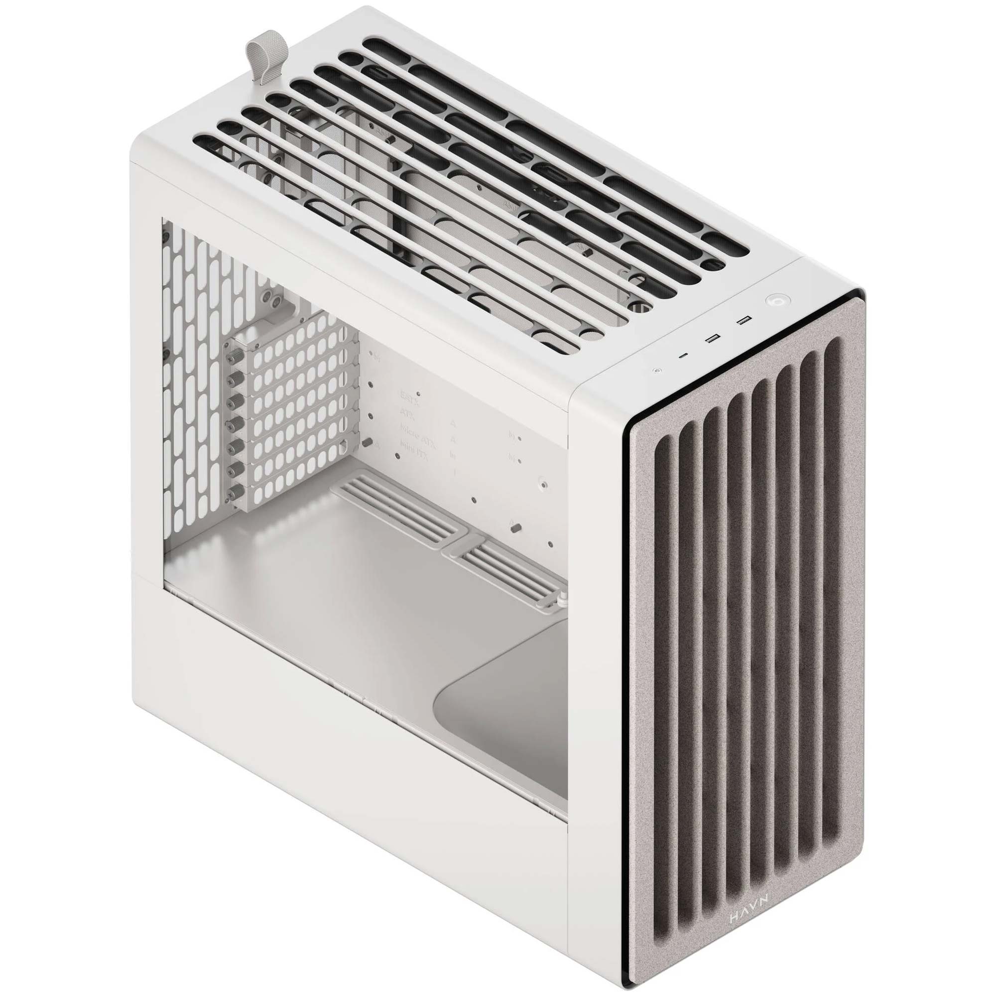 HAVN BF 360, E-ATX, Tempered Glass - Bianco - immagine 2
