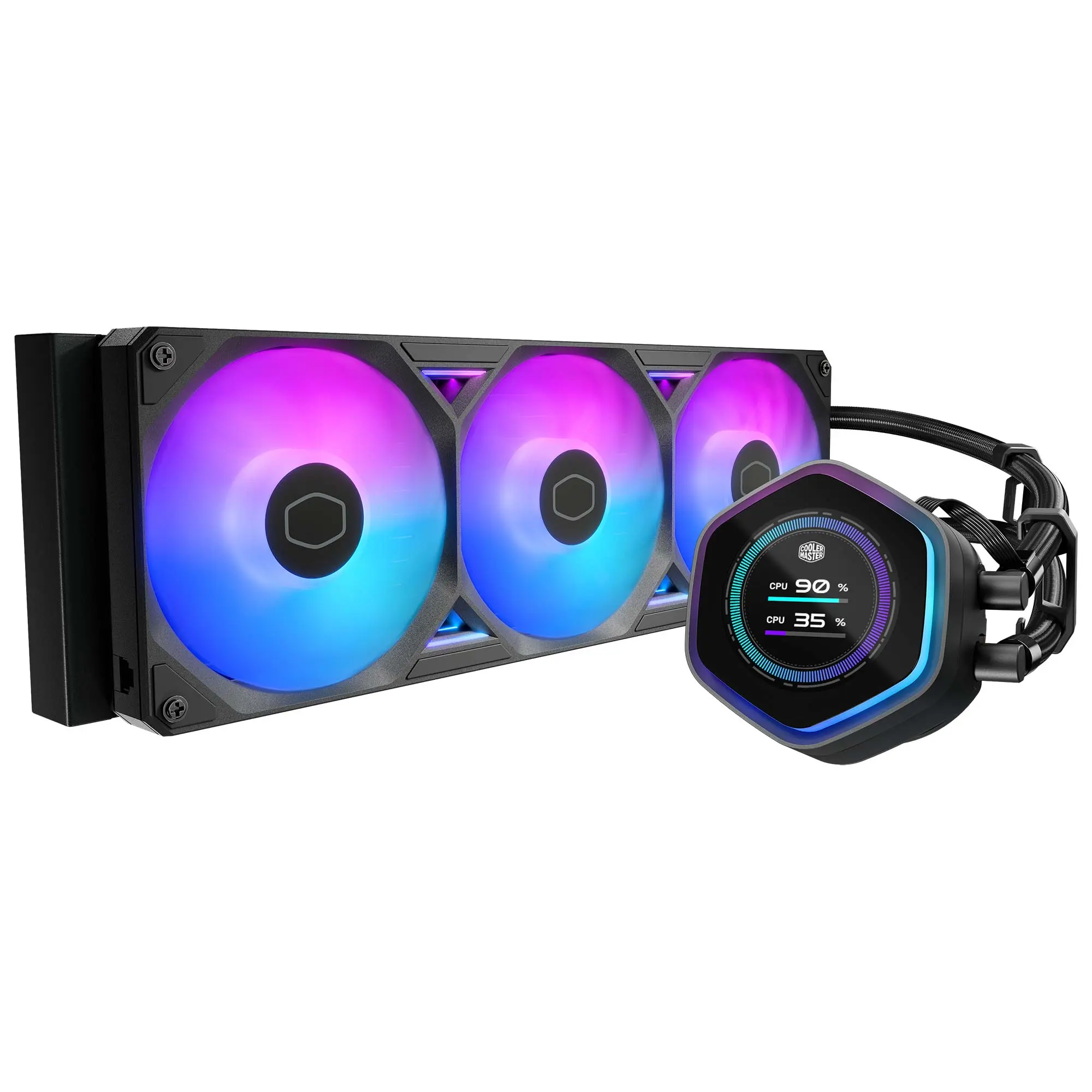 Cooler Master MasterLiquid 360 Atmos II LCD AIO - Nero - 360 mm