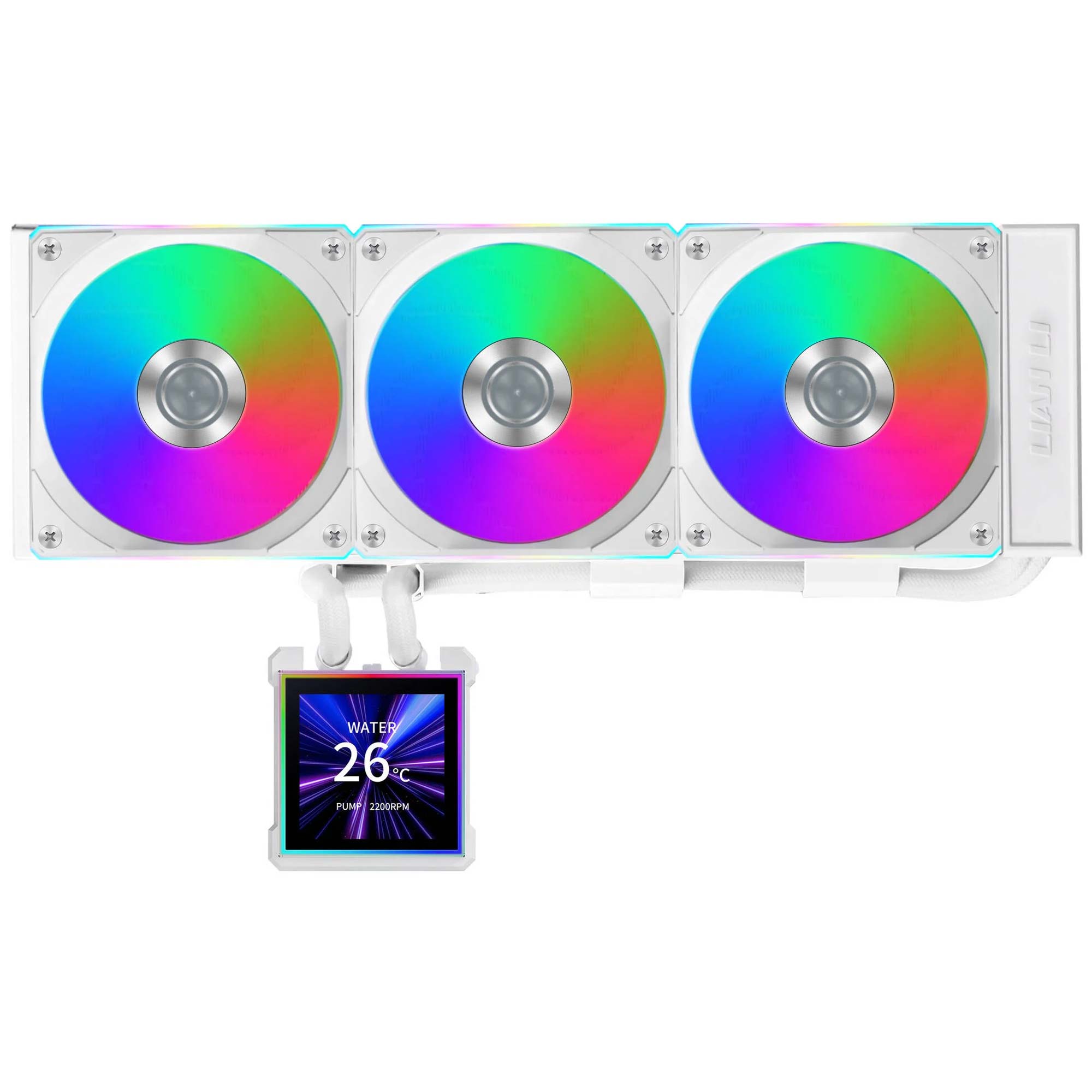 Lian Li HydroShift II LCD-S 360CL AIO Water Cooler, ARGB - Bianco - immagine 4