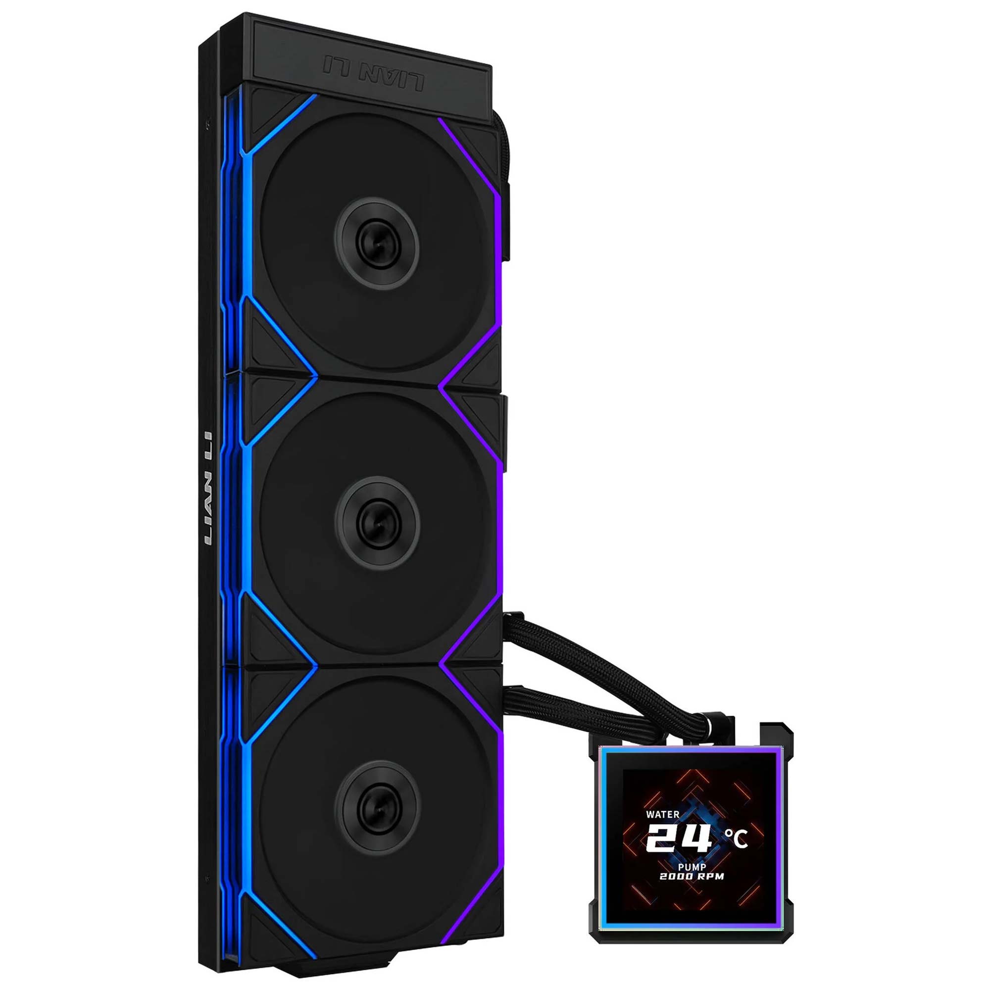 Lian Li HydroShift II LCD-S 360TL AIO Water Cooler, ARGB - Nero