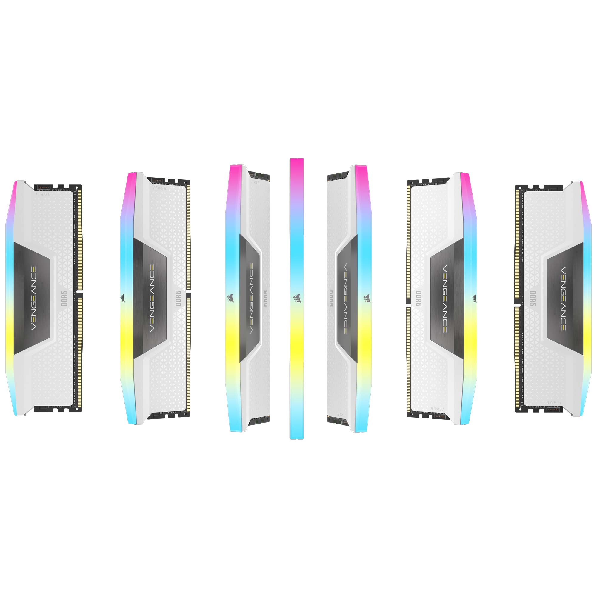 Corsair Vengeance RGB DDR5 7200MHz C34, Bianco - 32GB (2x16GB) - immagine 7