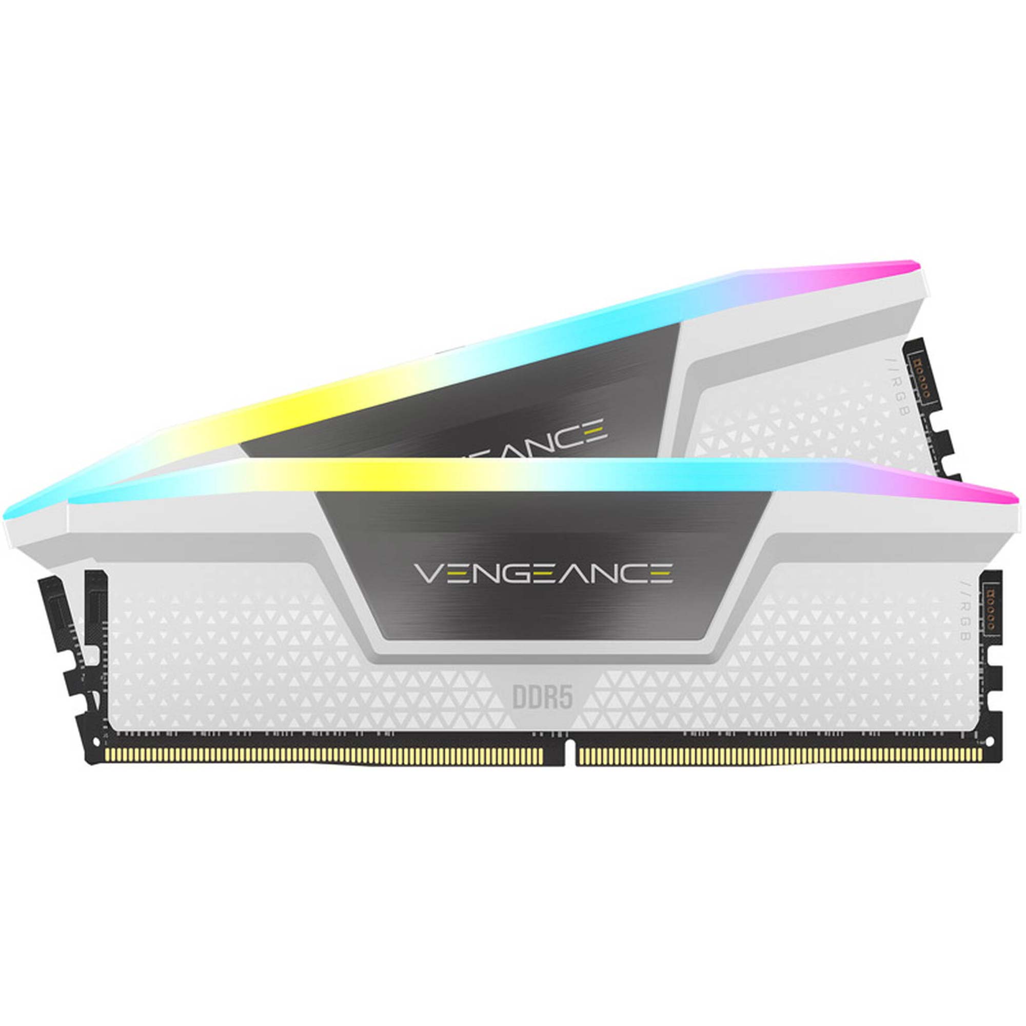 Corsair Vengeance DDR5 RGB 6400MHz C36, Bianco - 32GB (2x16GB) - immagine 2