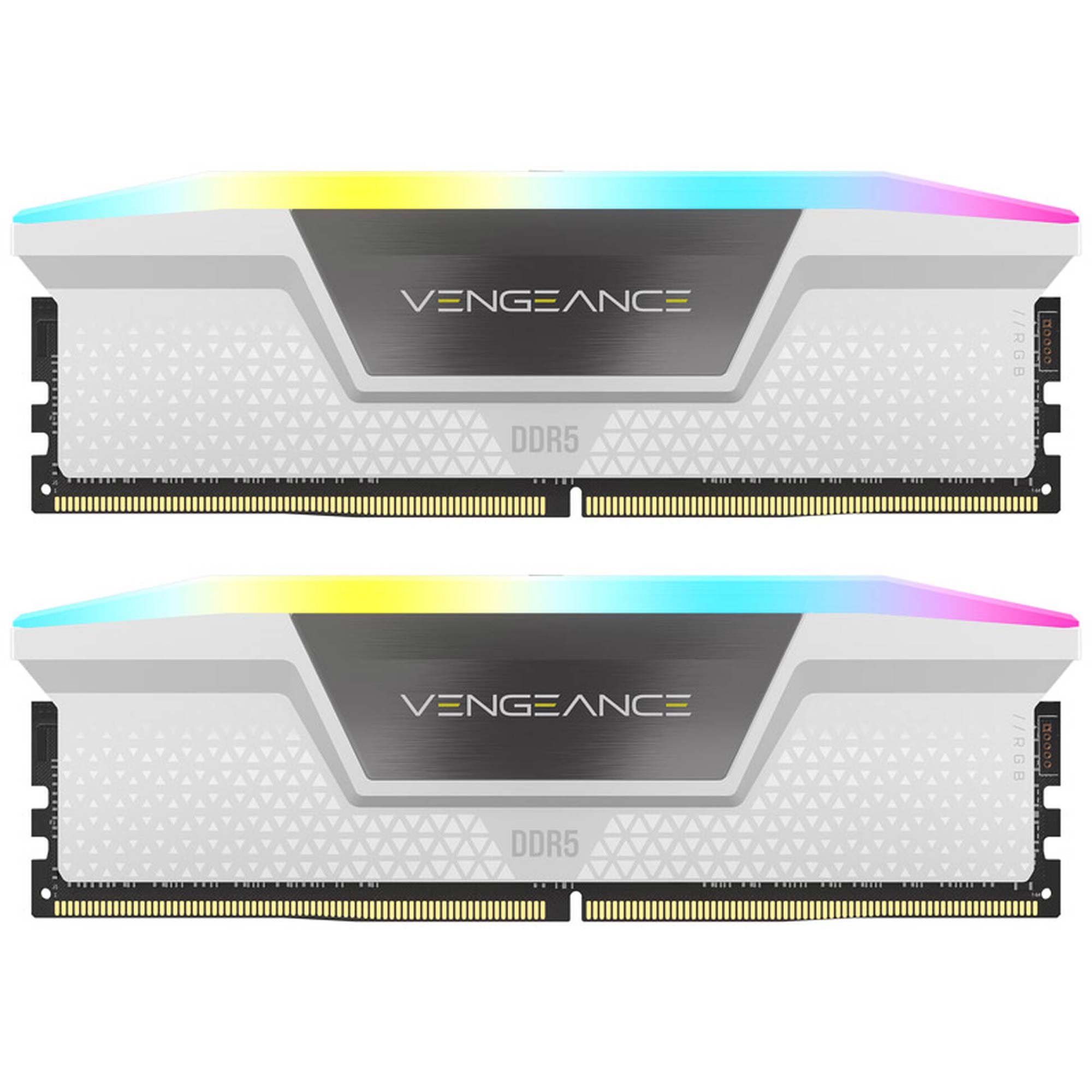 Corsair Vengeance DDR5 RGB 6400MHz C36, Bianco - 32GB (2x16GB) - immagine 3