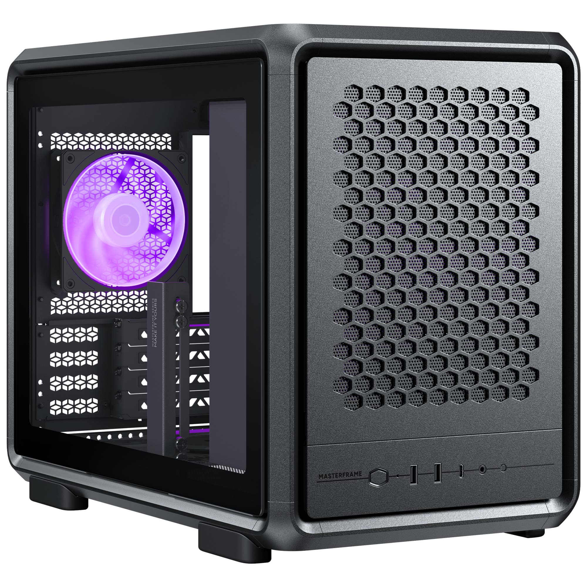 Cooler Master MasterFrame 400 Mesh, Mid-Tower, mATX, Vetro Temperato - Nero