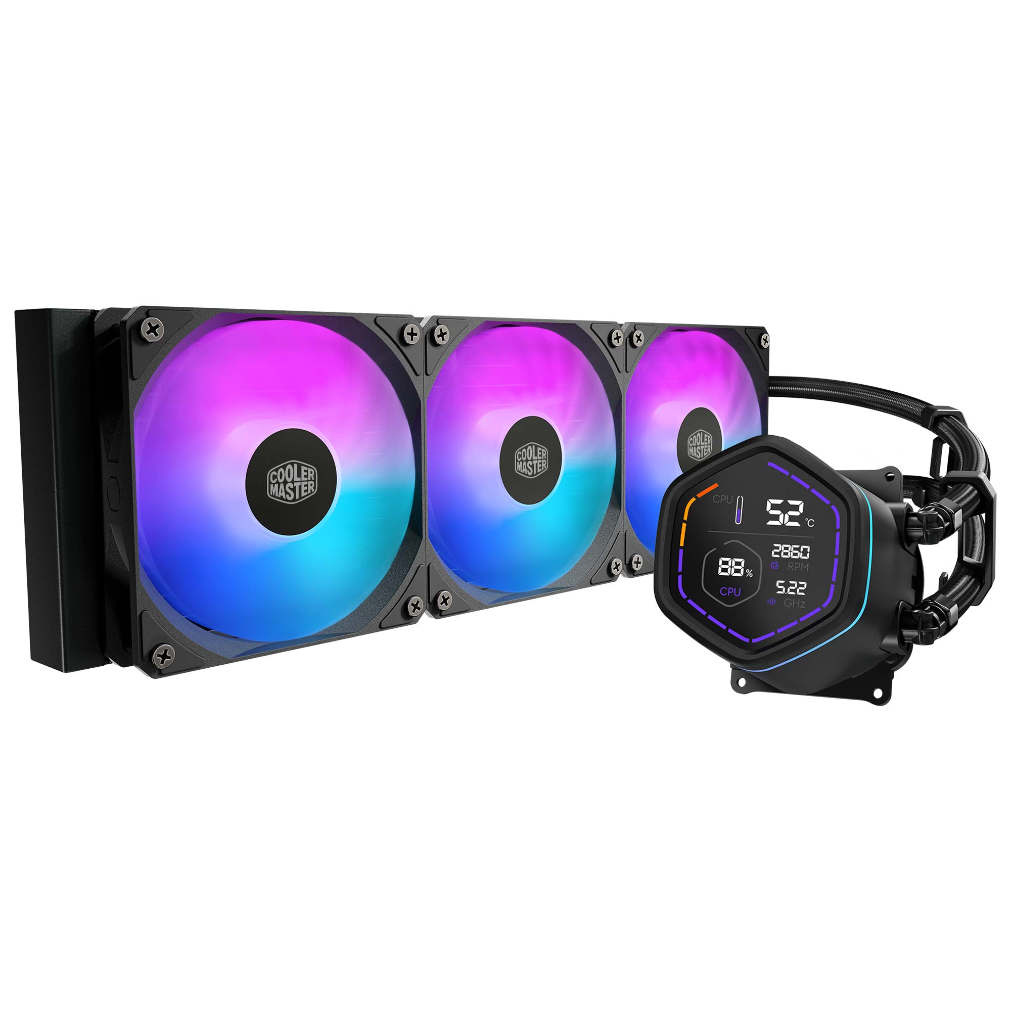 Cooler Master MasterLiquid Core Nex Digital ARGB AIO - Nero - 360 mm
