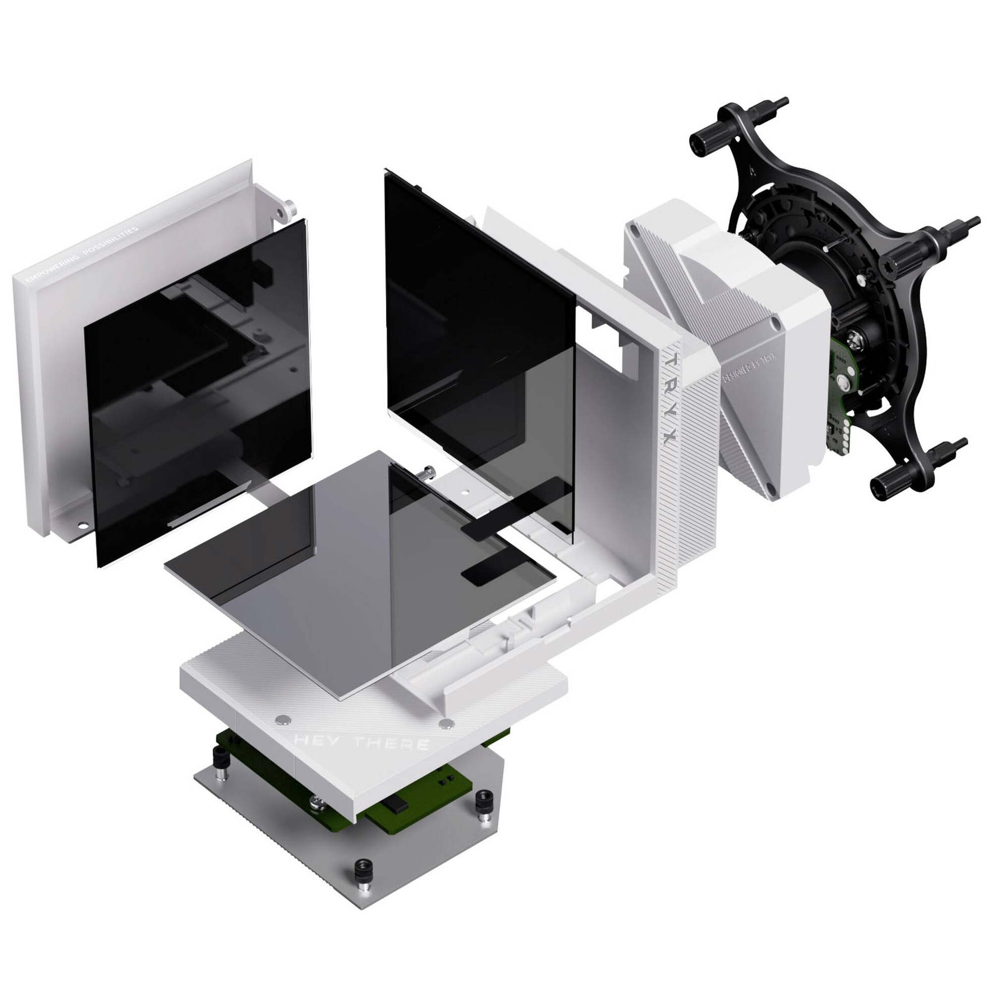 TRYX STAGE ARGB 360 Sistema AIO, Dual-Display IPS - 360 mm, Bianco - immagine 7