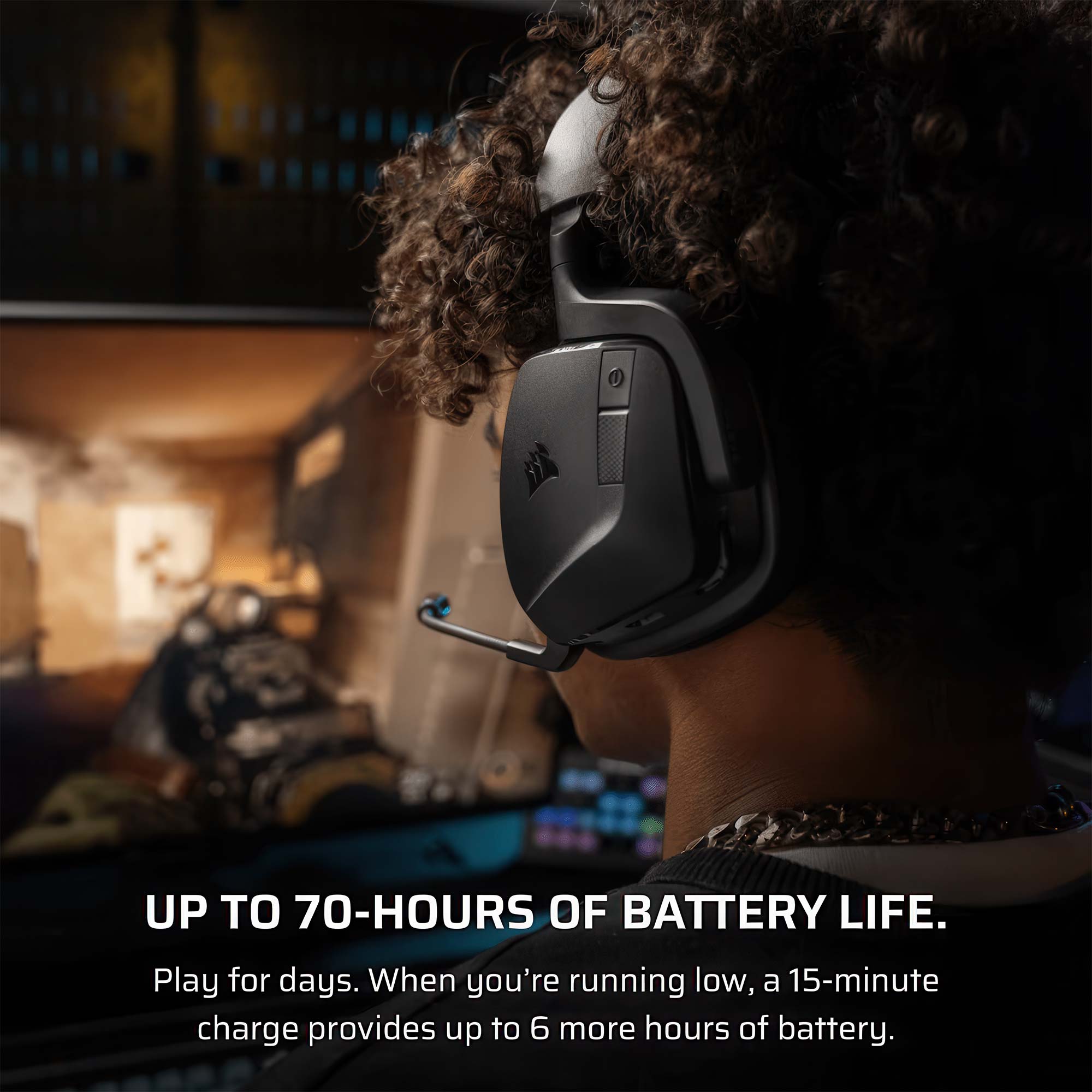 Corsair VOID Wireless V2 Gaming Headset - Carbonio - immagine 6