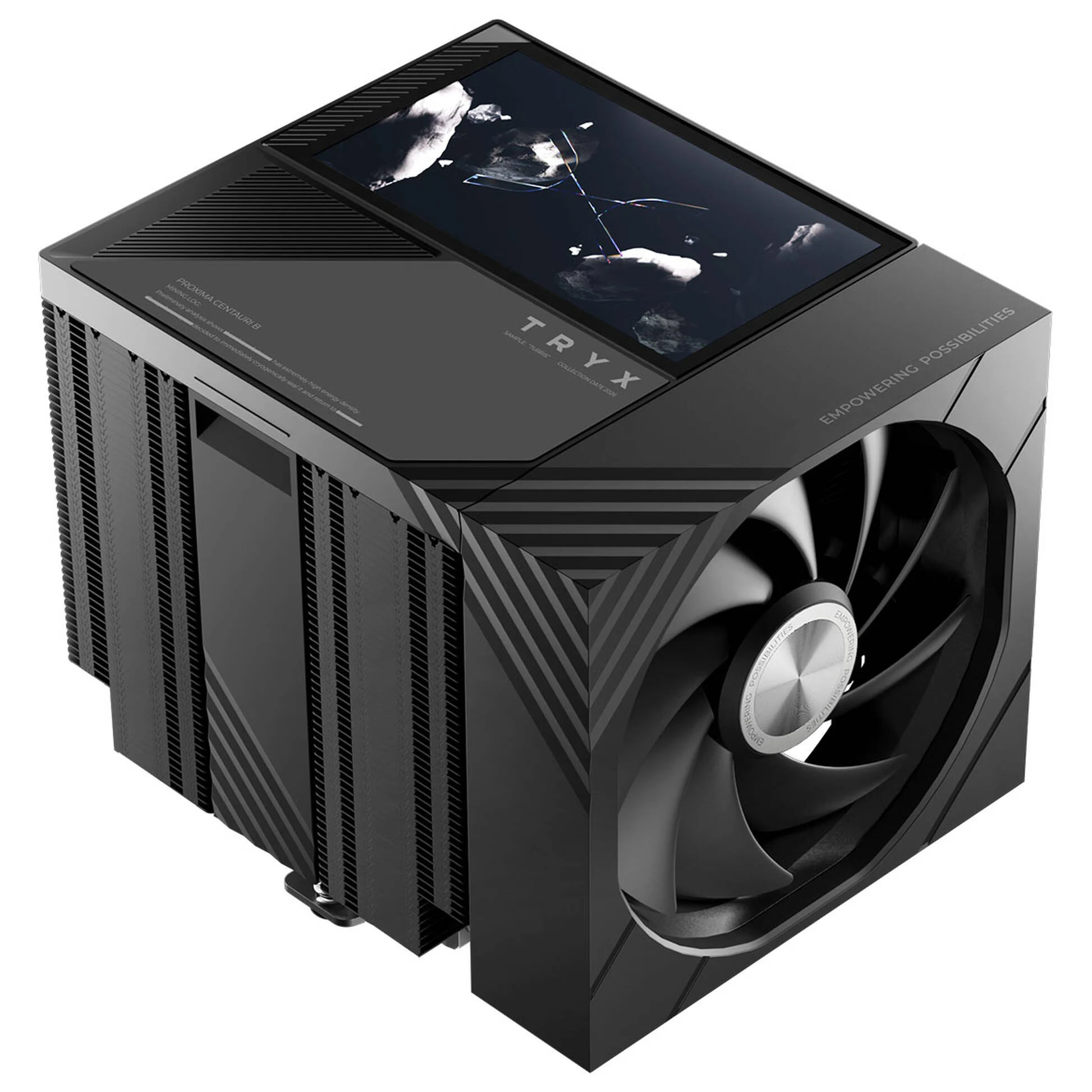 TRYX TURRIS T620 - Dissipatore CPU - Display 5" - 120mm - Nero