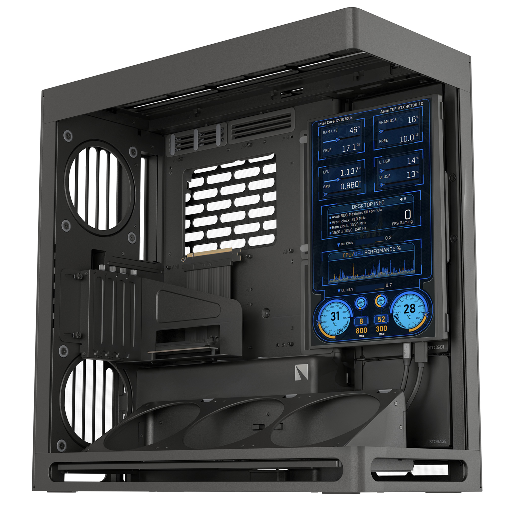 HAVN HS 420 VGPU + 14 Pollici Monitor Bundle - Nero - immagine 3