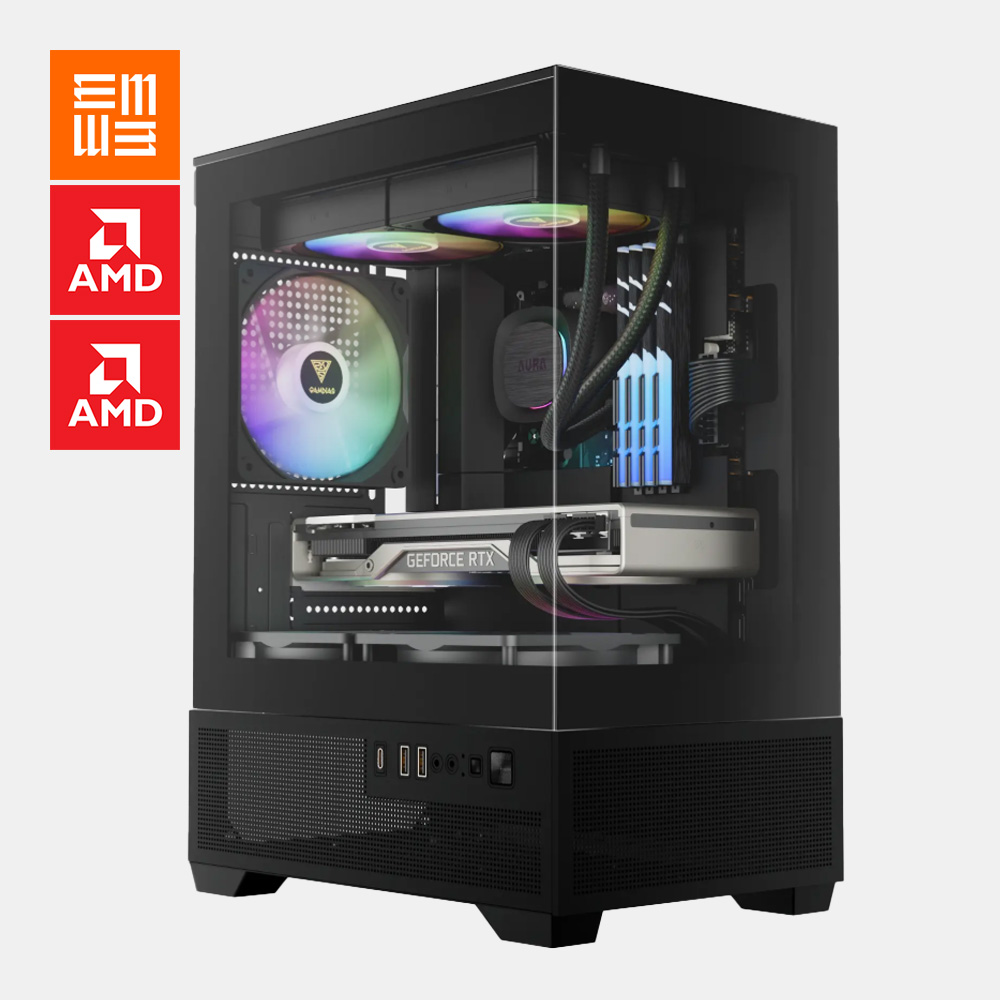 PROJECT ELEVEN // RED HOWL – PC GAMING RYZEN 7 8700F + RX 9060 XT 16GB | ELEVEN PC GAMING
