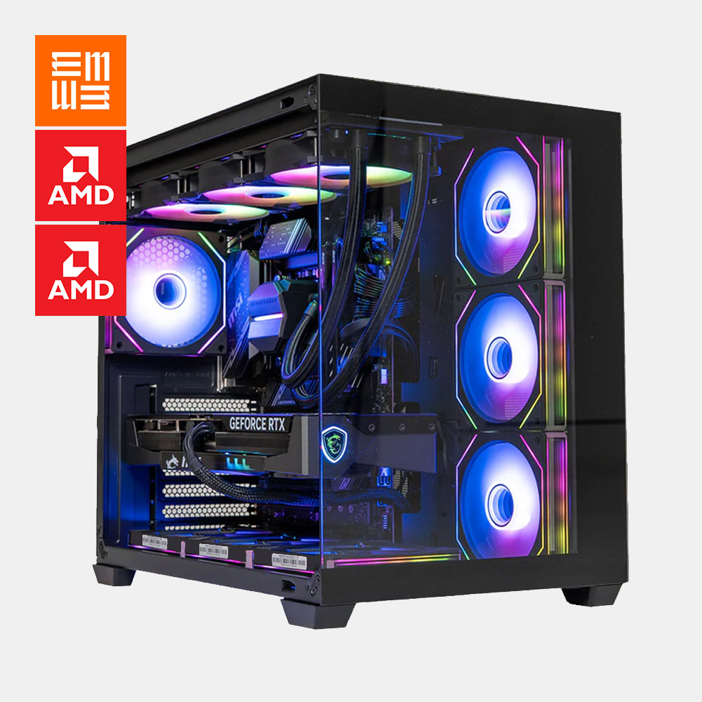 PROJECT ELEVEN // CRIMSON HUNTER – PC GAMING RYZEN 5 9600X + RX 9060 XT 16GB | ELEVEN PC GAMING