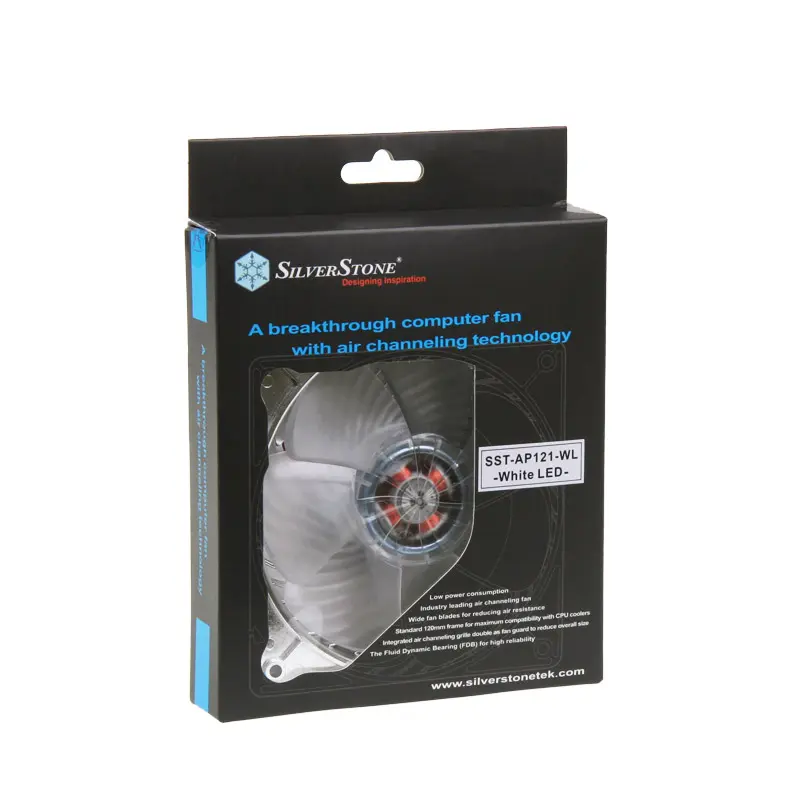 Silverstone 120mm LED Fan AP121-WH Air Penetrator - Bianco - immagine 5