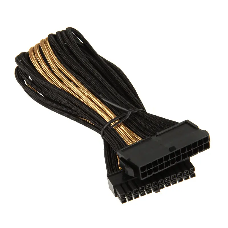 Silverstone Prolunga 24-Pin ATX 30cm - Oro/Nero - immagine 2