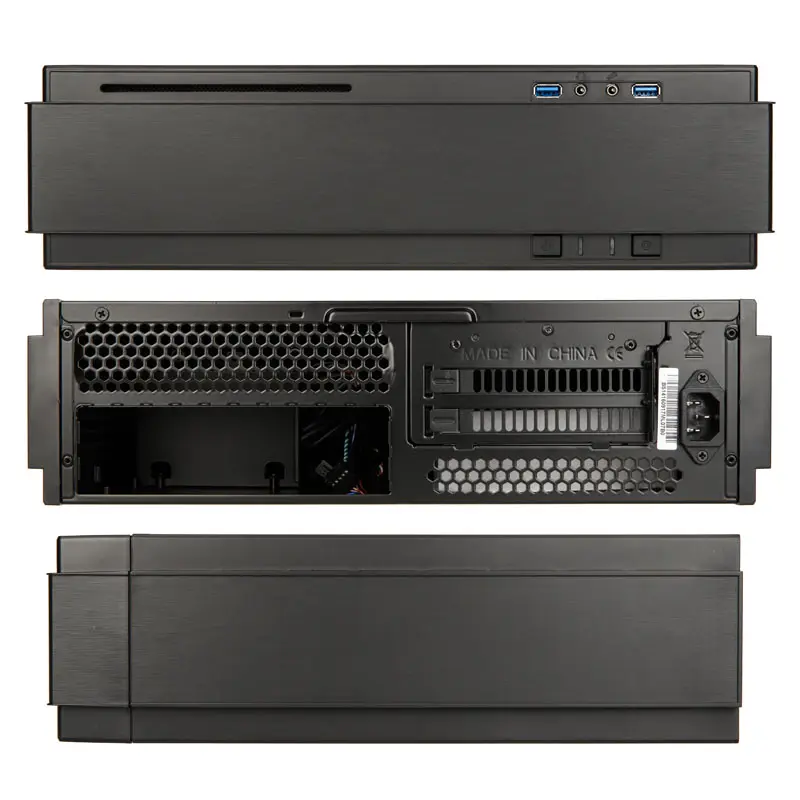 Silverstone SST-ML07B USB3.0 Milo Case HTPC - Nero - immagine 2