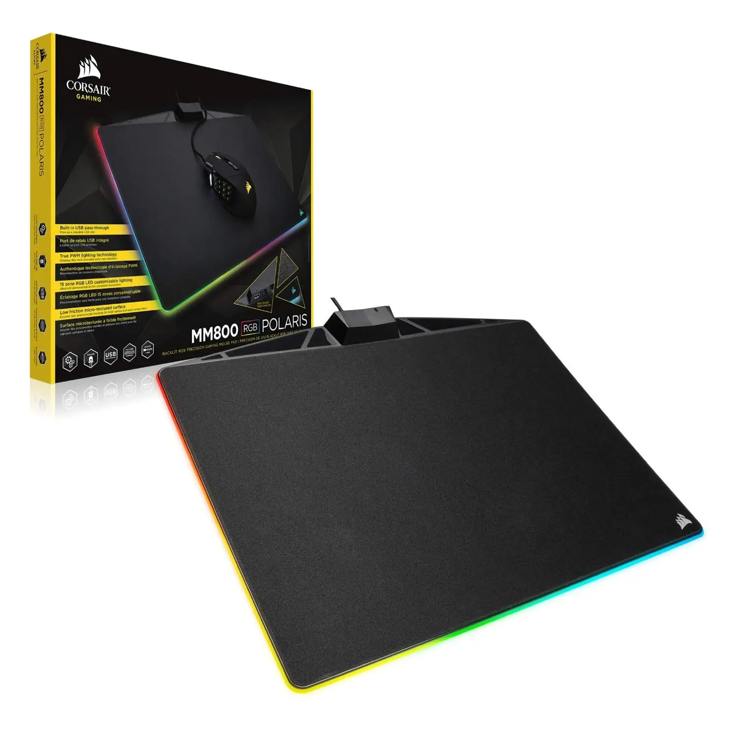 Corsair Gaming MM800 RGB Polaris Mouse Mat - immagine 3