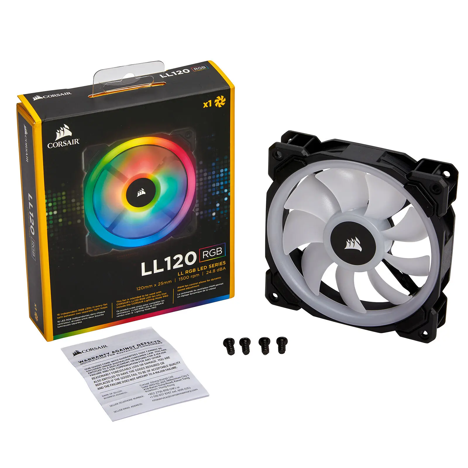 Corsair LL Series LL120 RGB LED, 120mm - No Controller - immagine 4