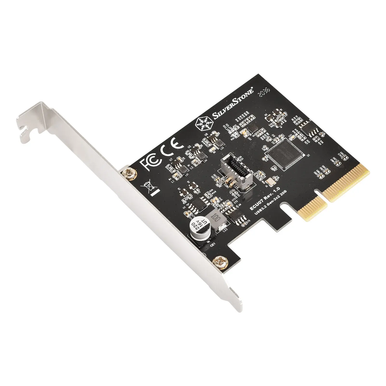 Silverstone SST-ECU07, Controller USB-C 3.2 Gen 2x2 - PCIe - immagine 2