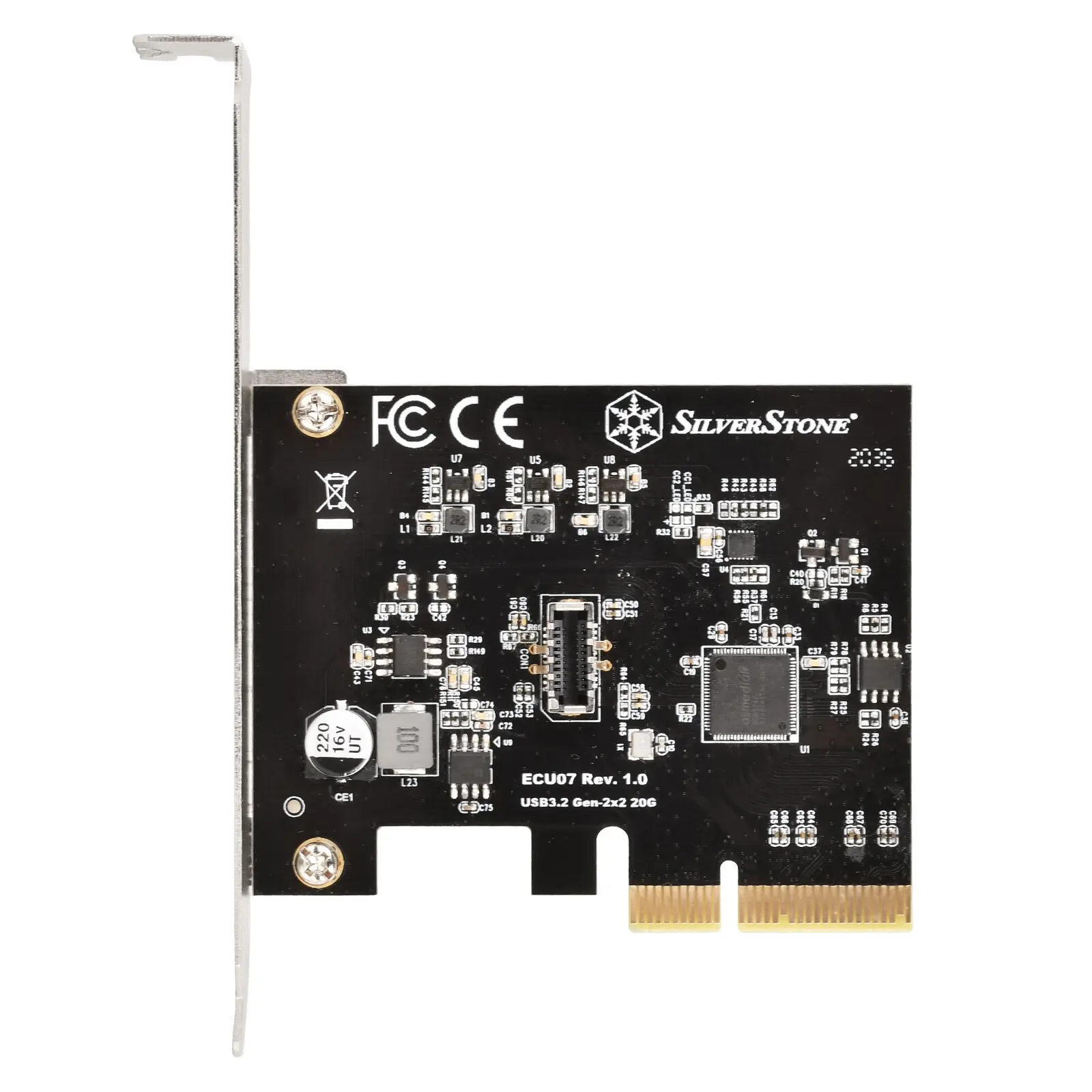 Silverstone SST-ECU07, Controller USB-C 3.2 Gen 2x2 - PCIe - immagine 3