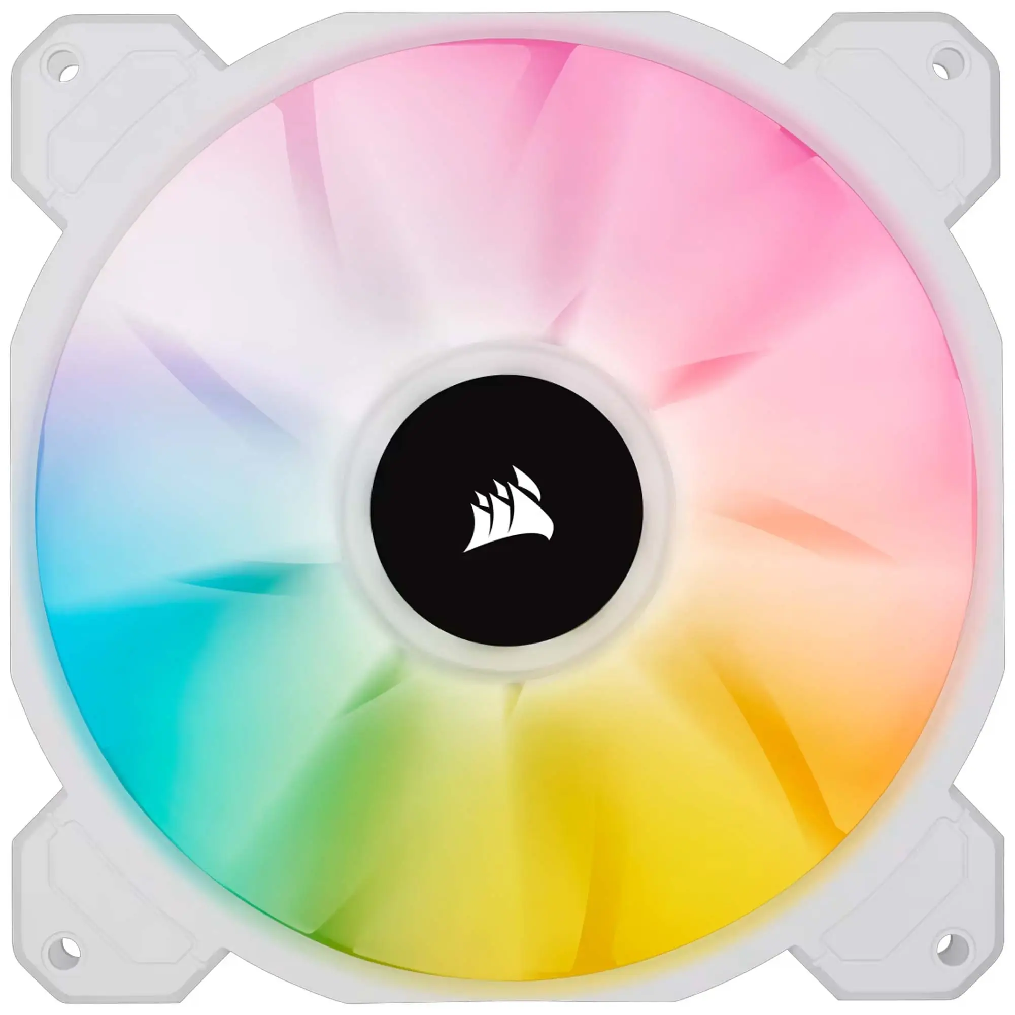 Corsair iCUE SP140 RGB ELITE Performance 140mm PWM Fan, Dual Pack, Bianco - 140 mm - immagine 2