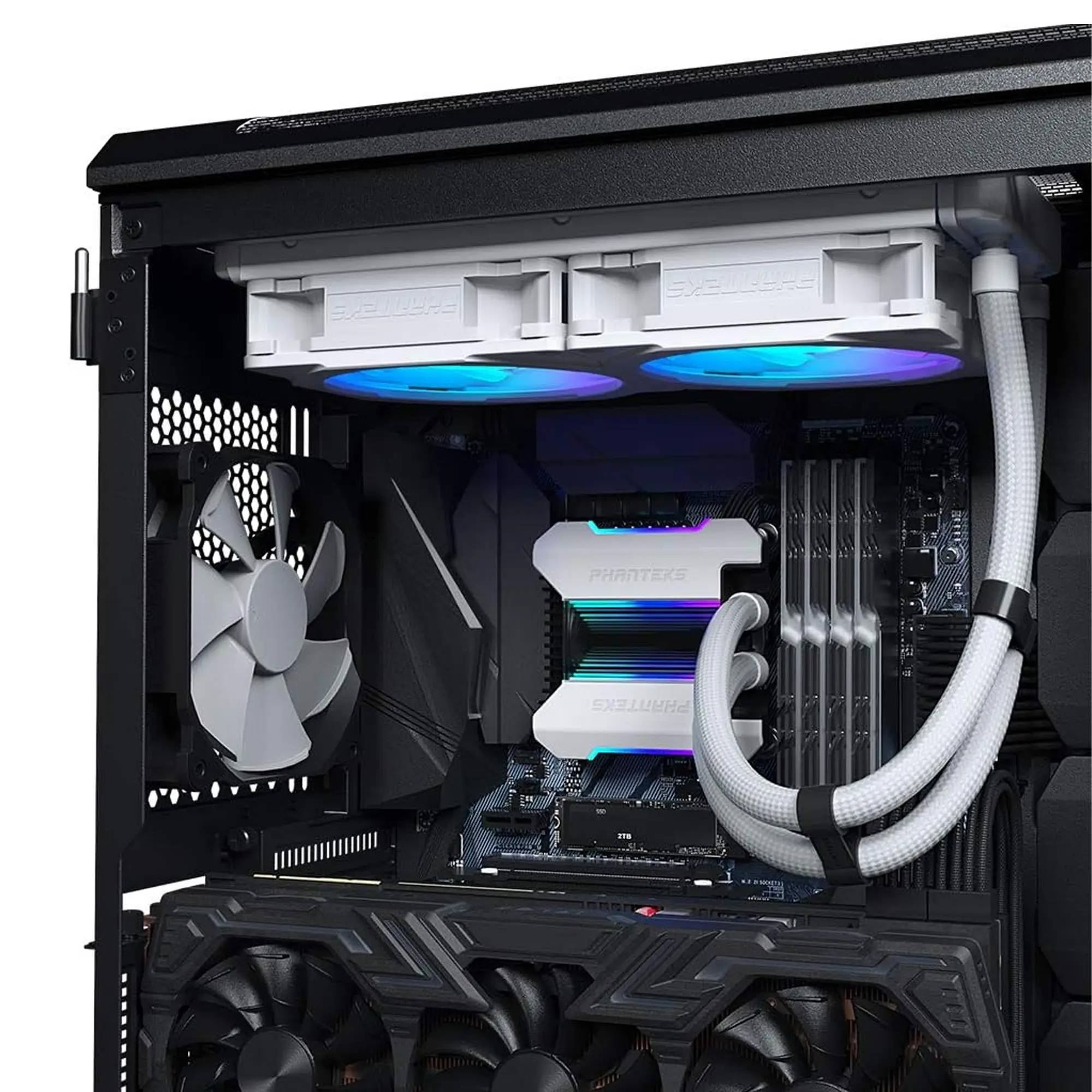 PHANTEKS Glacier One 240 MPH, D-RGB - Bianco - immagine 5